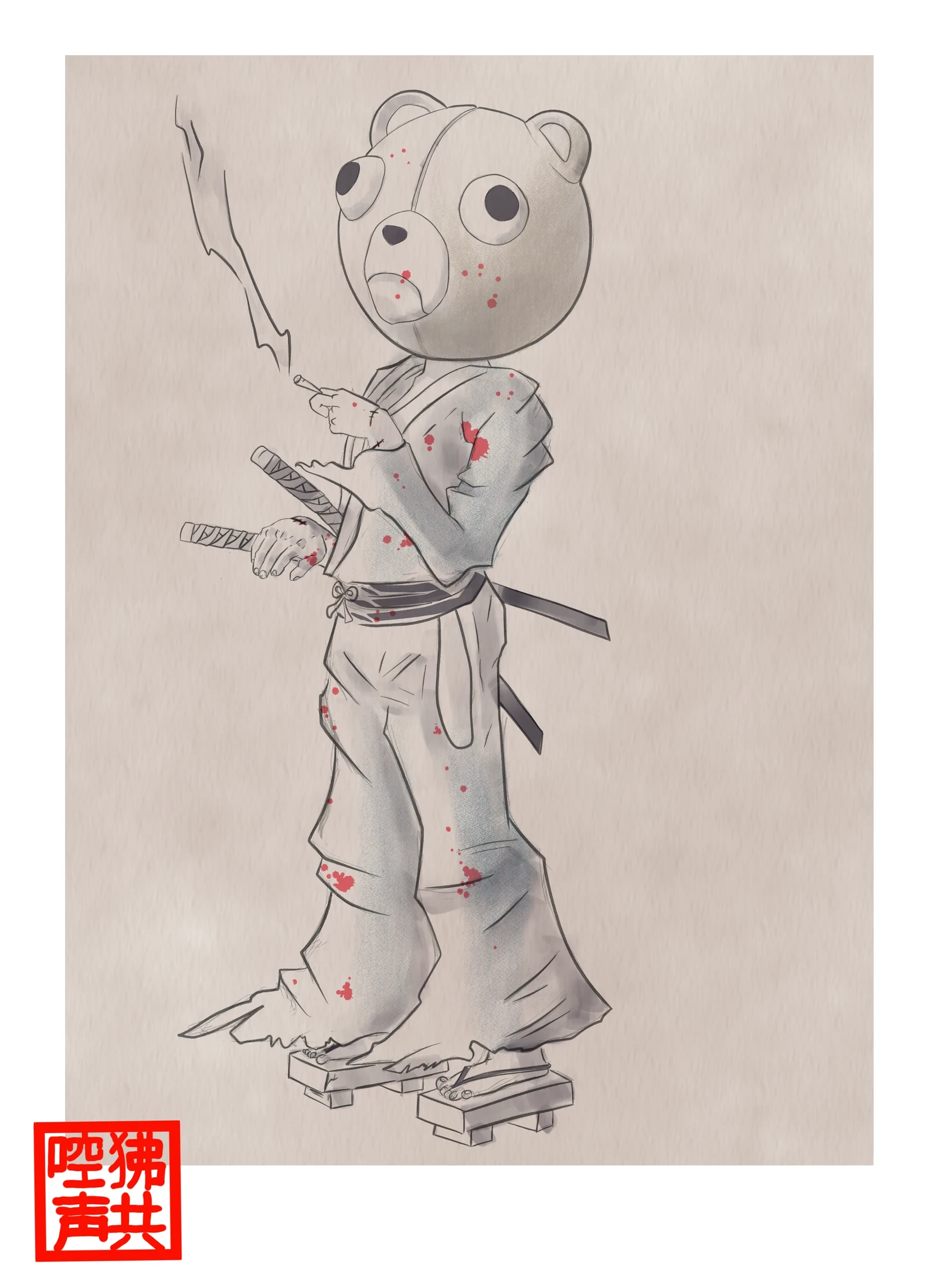 Jinno (Afro-Samurai) Fan art