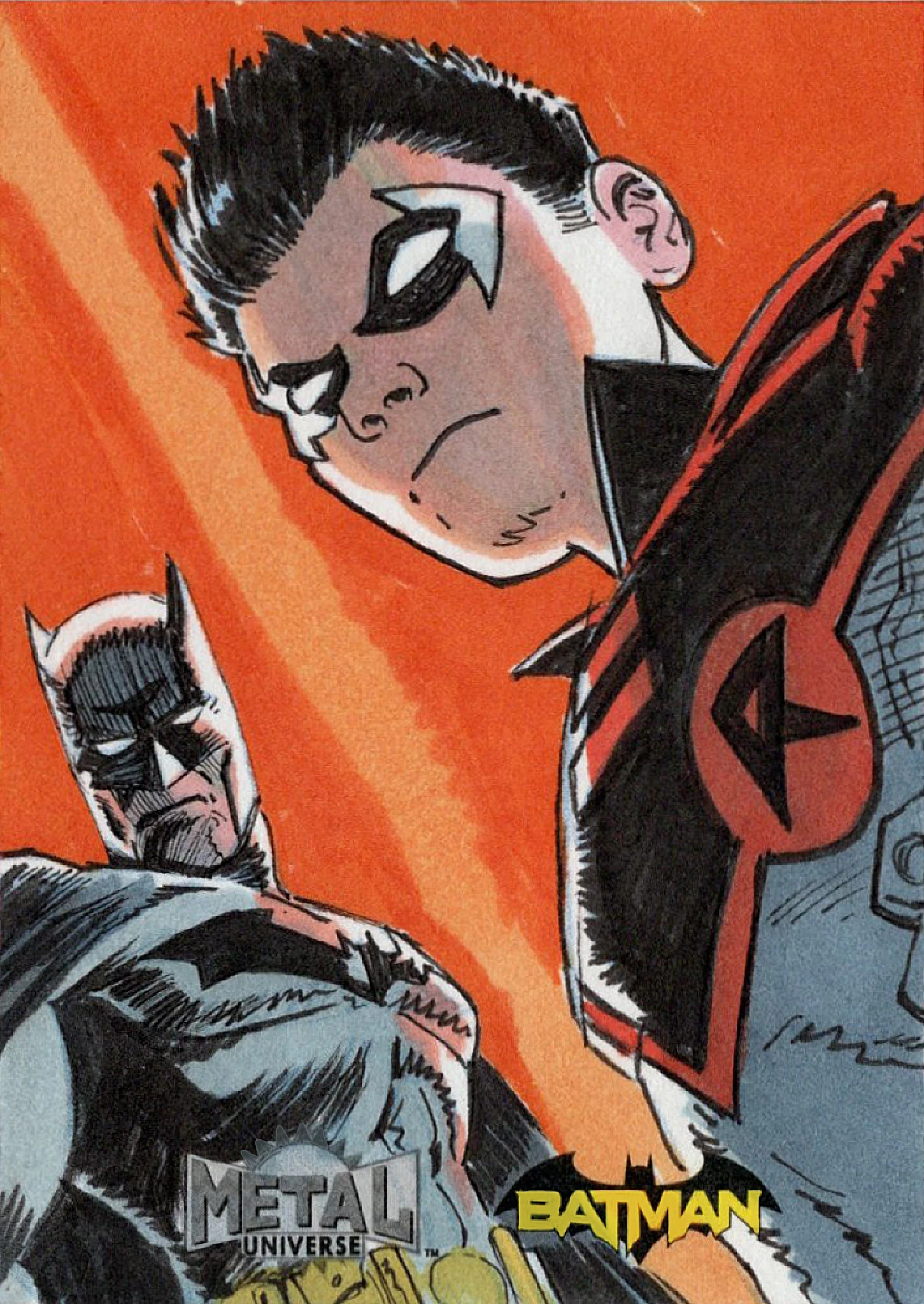 Batman and Robin - Upper Deck Skybox Metal Universe Batman