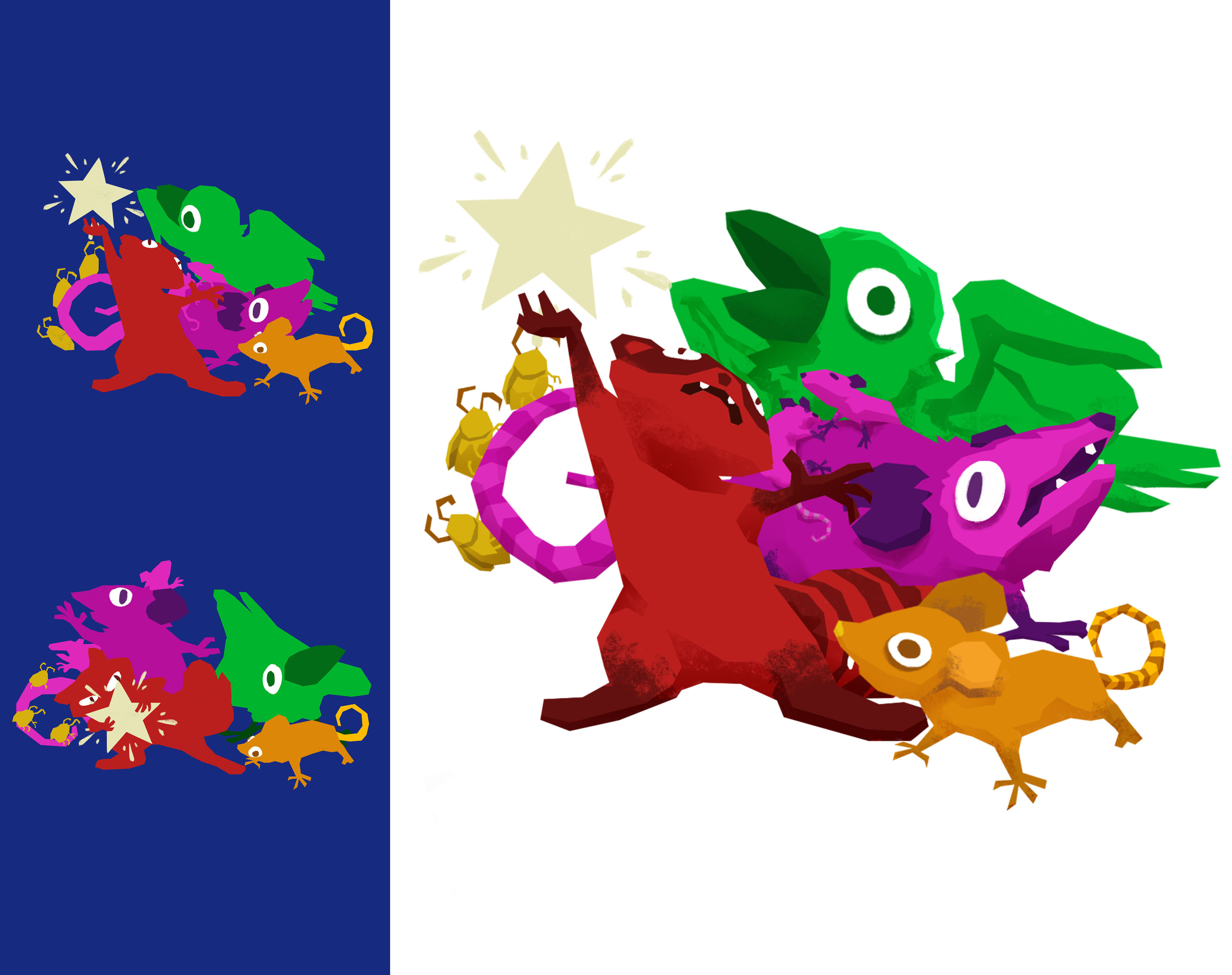 Posed art illustrations just for any use in-game or advertising. 