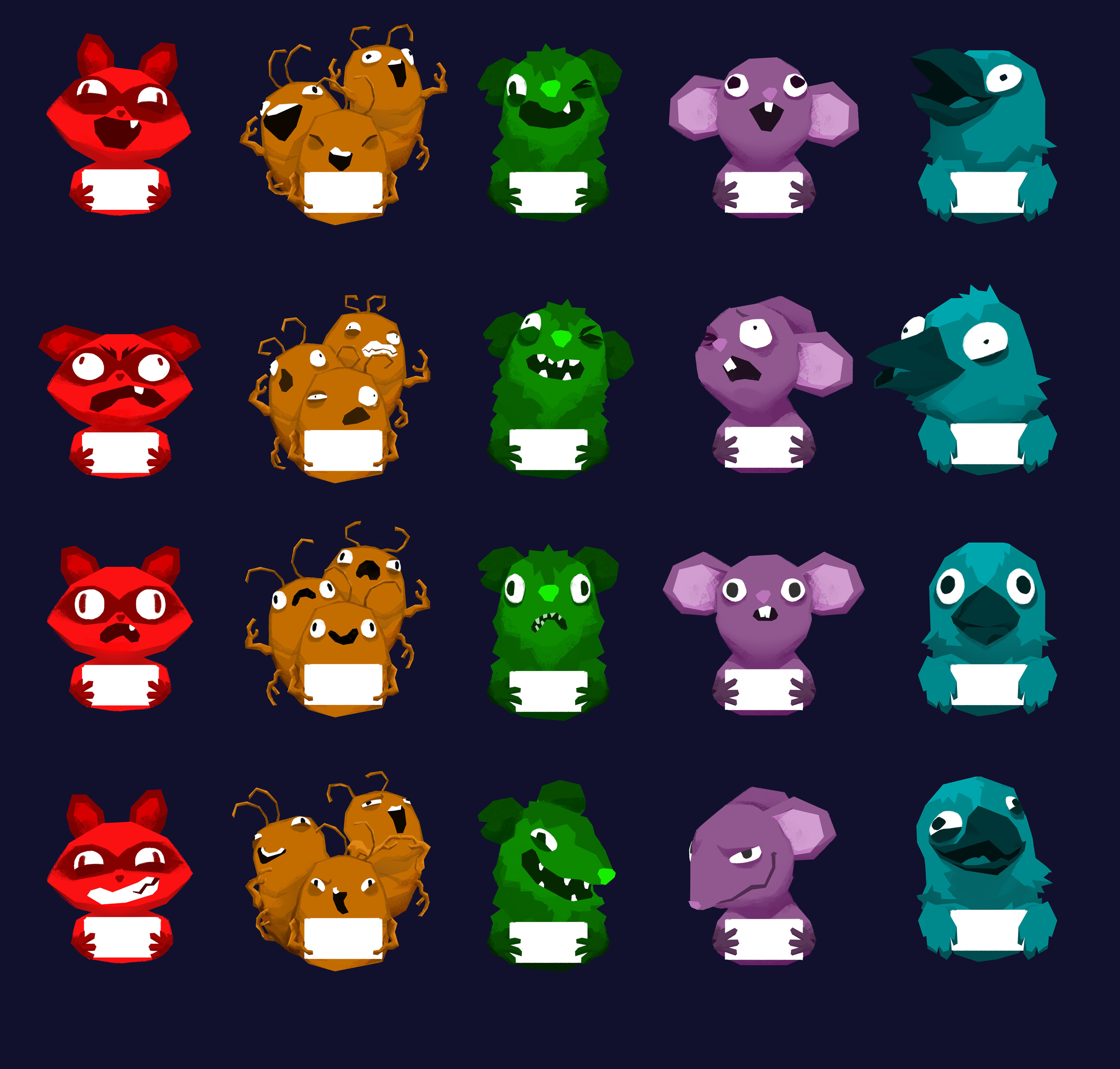 Here are the avatar mugshots for in-game.