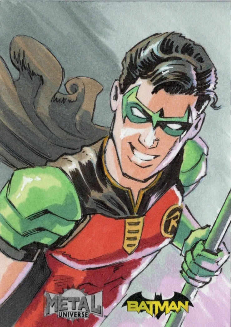 Robin - Tim Drake - Skybox Metal Universe Batman Sketch Card
