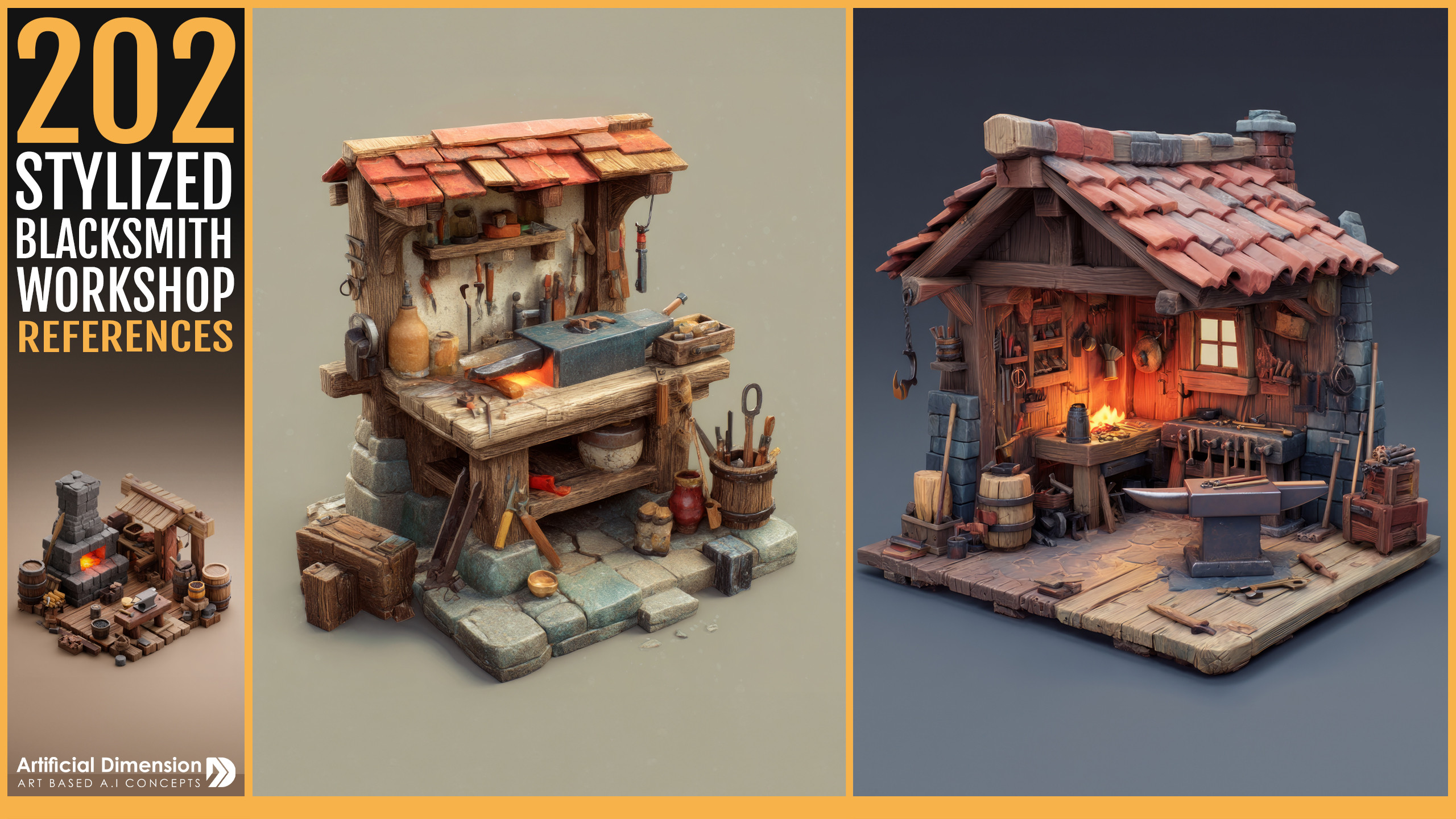 Product Link: https://www.artstation.com/a/50300959
Stylized Environment &amp; Props Bundle VOL02 [80%OFF]: https://www.artstation.com/a/31867230