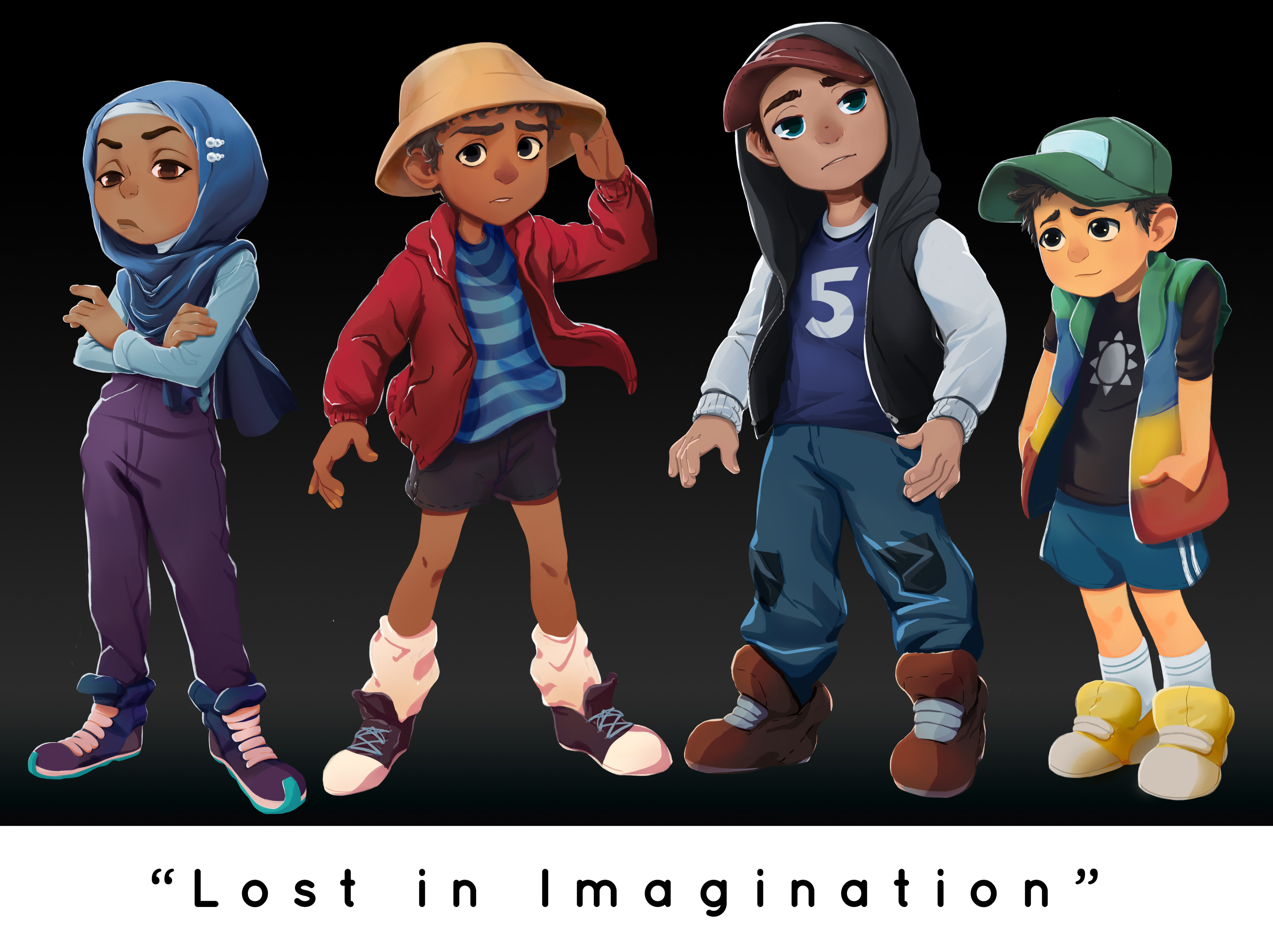 Our Main Protagonists side-by-side.