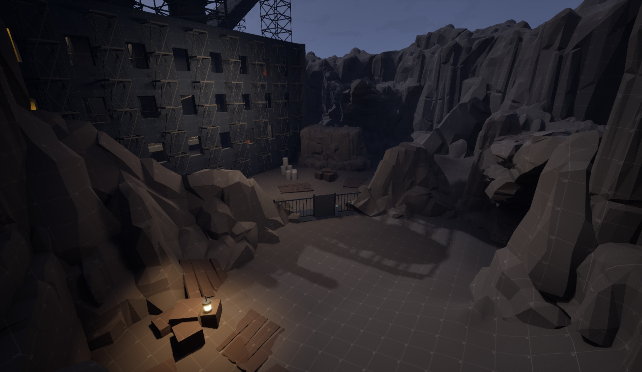 Front gates of the Foundry