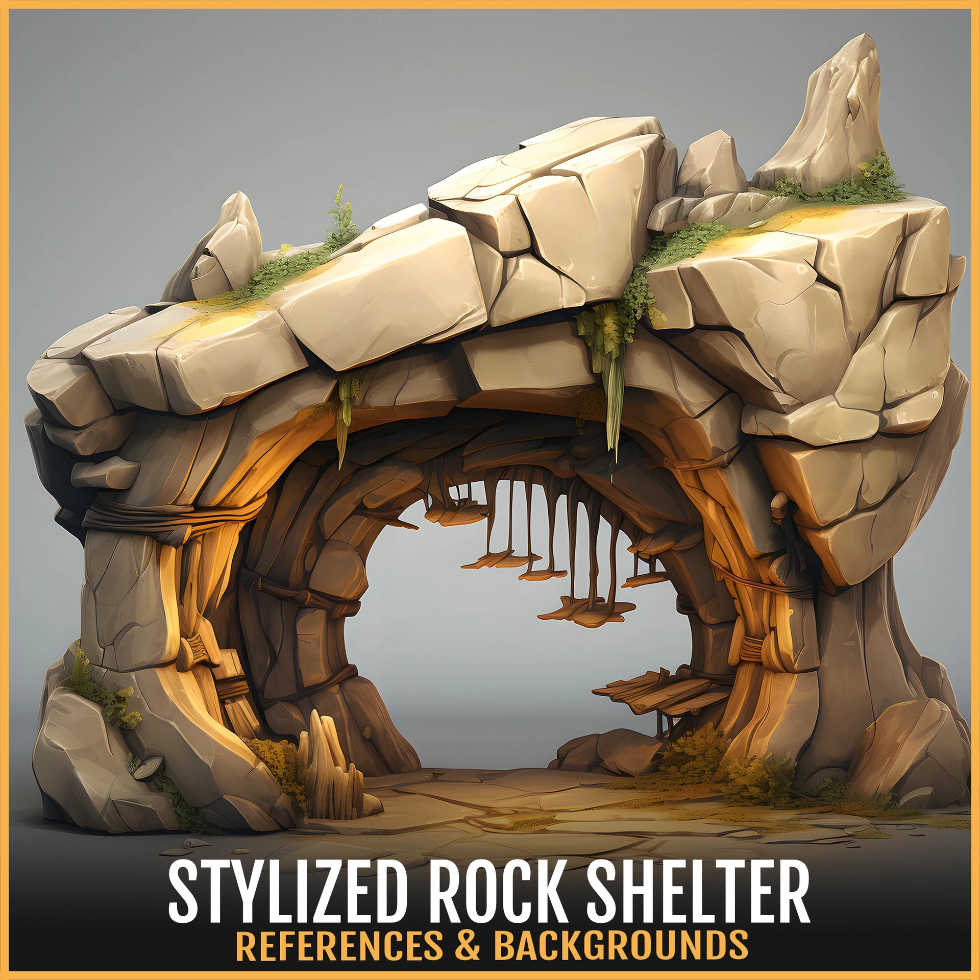 Artificial Dimension - 303 Stylized Rock Shelter VOL84