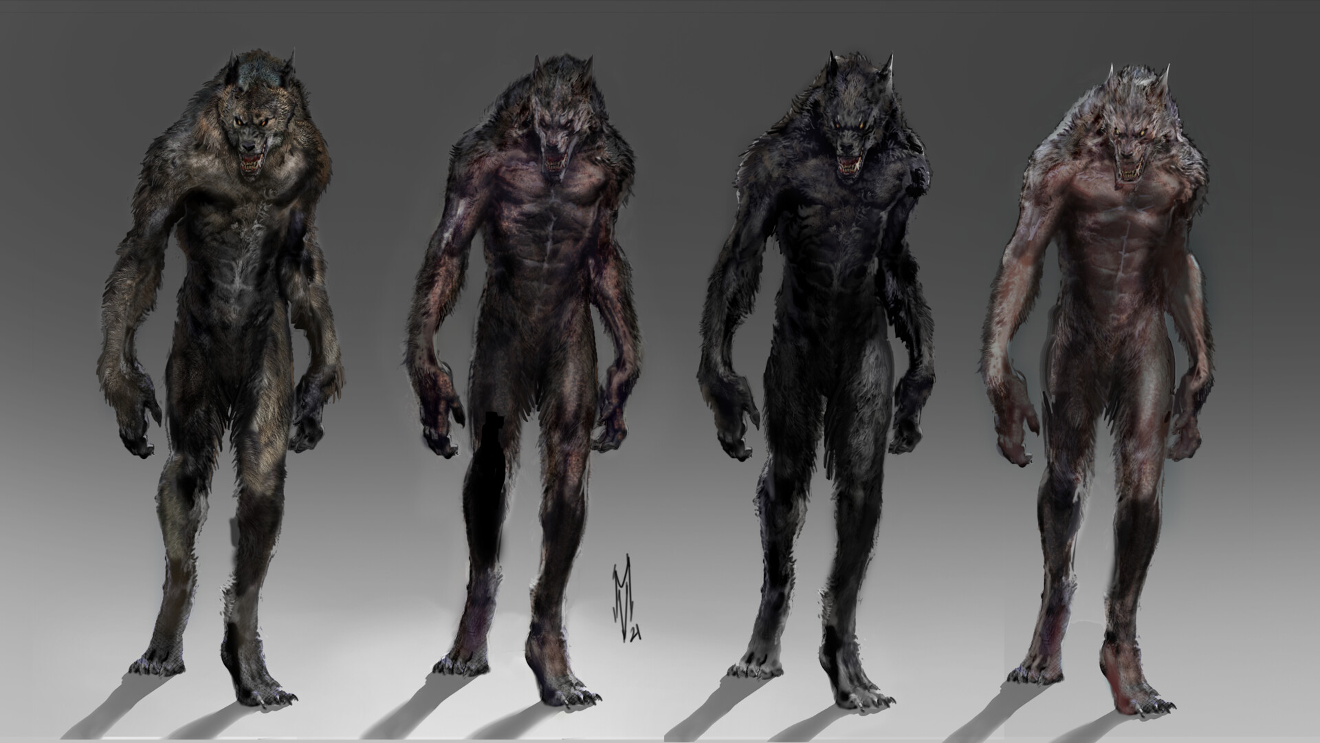 【新品、送料込みに変更可】SANTACRUZ 5.6 Werewolf ArtStation - WEREWOLVES (2024) - Adult Werewolf