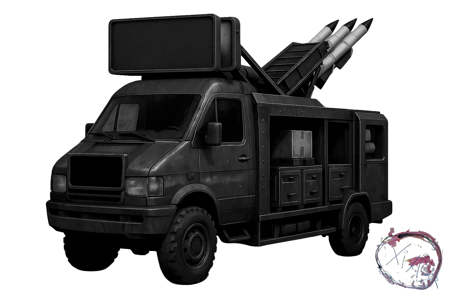 Properly shaded temporary design plan. Planned for Blender to Unreal testing, artwork rendering.