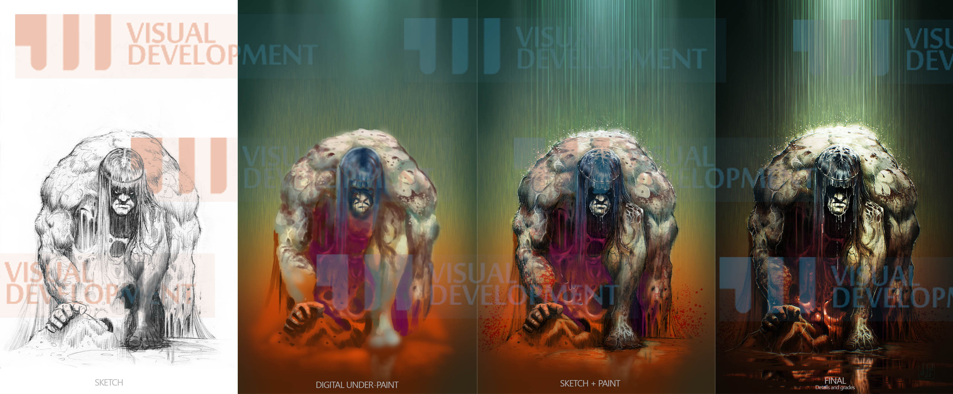 Stages of Painting in Photoshop