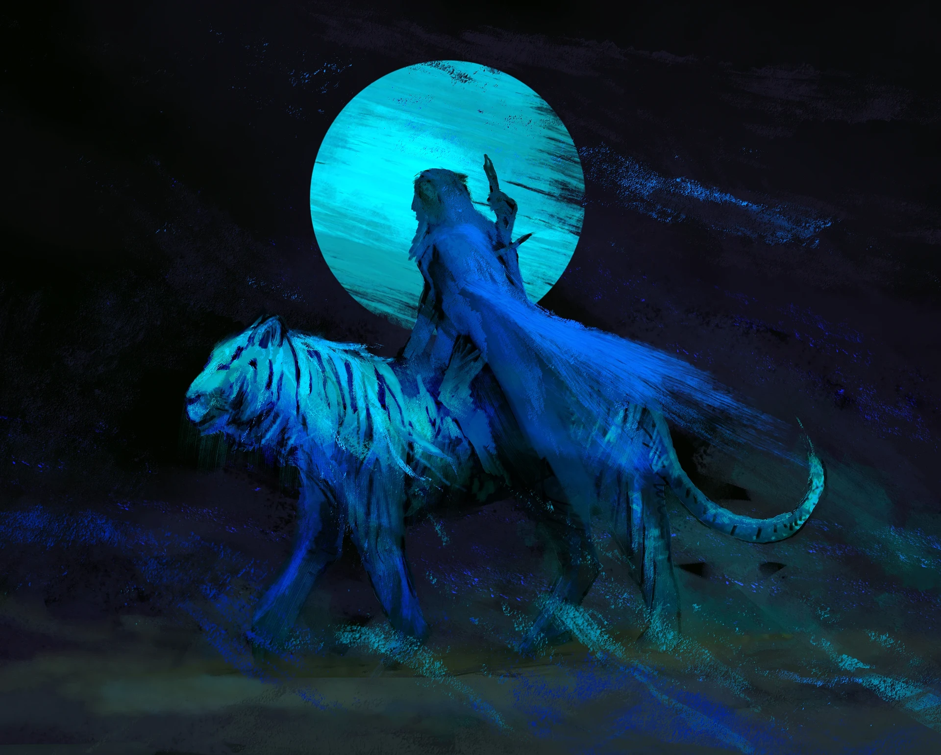 ArtStation - Tiger rider