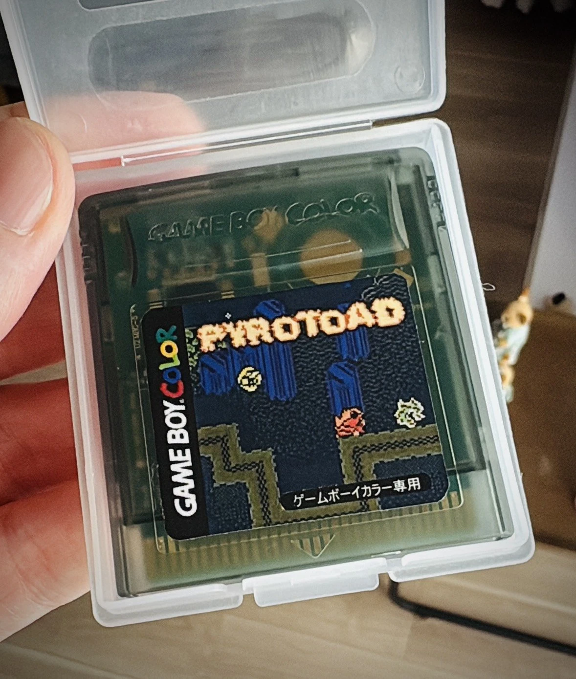 Custom fan (@Vince_Tokyo) made working cartridge version of Pyrotoad using modified promotional art that I made.