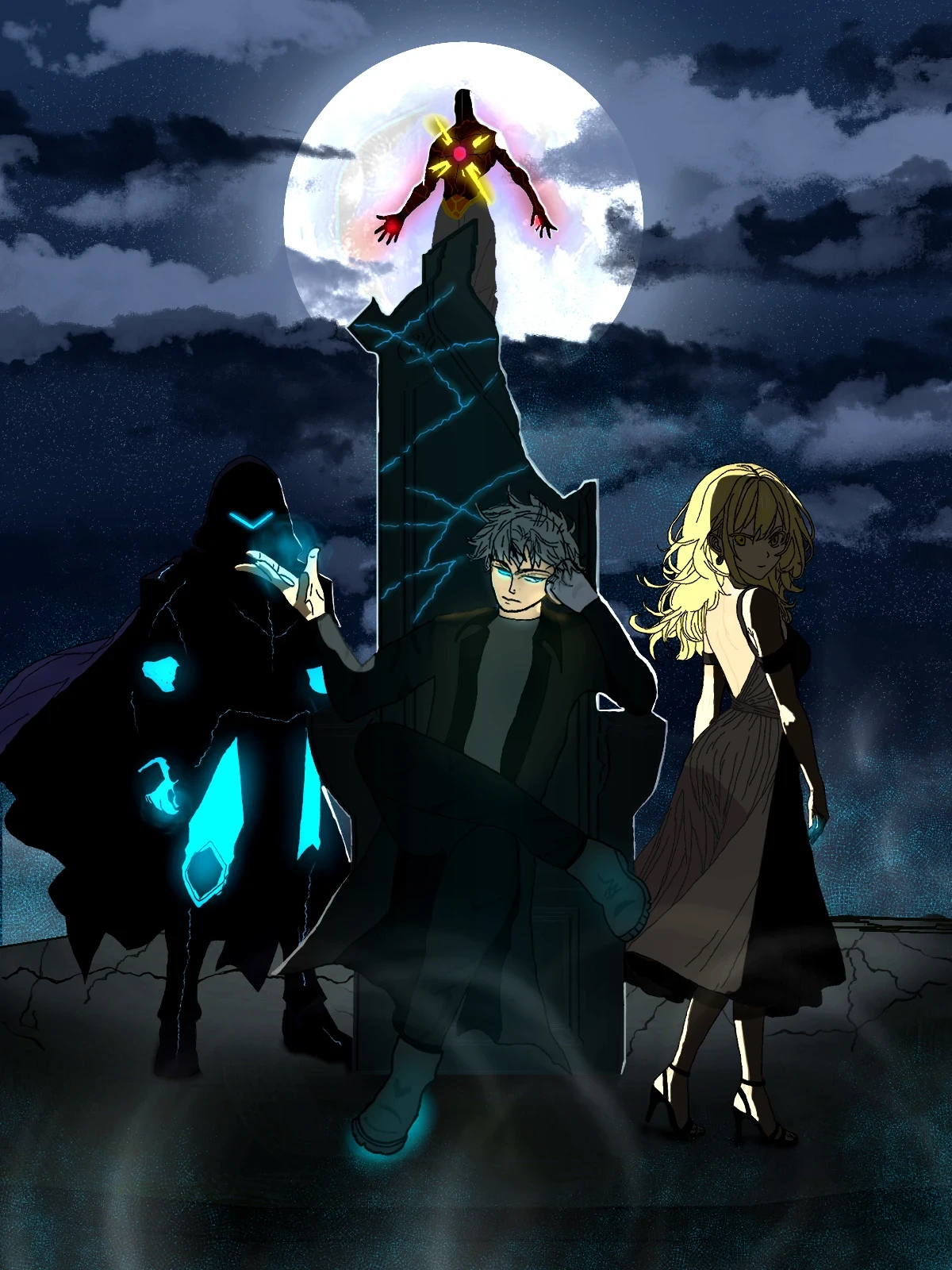 “Beneath the moon that witnessed every war…
a new throne is claimed,
a new Sovereign rises,
and the world trembles in silence.”