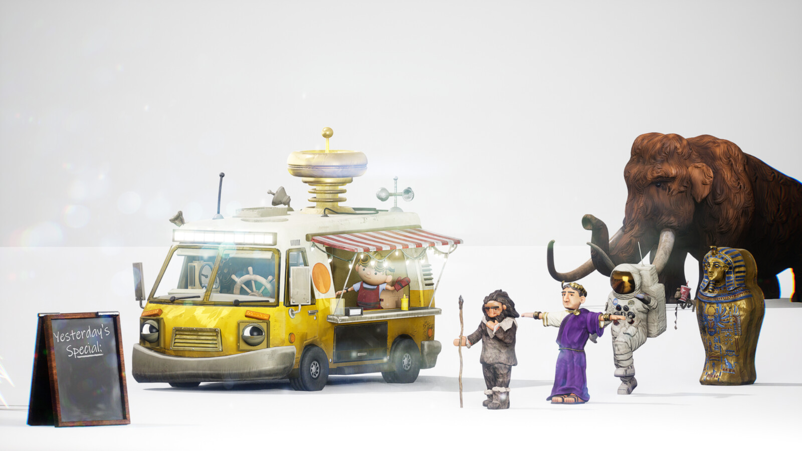 Past Food: Time Traveling Food Truck concept (WIP)