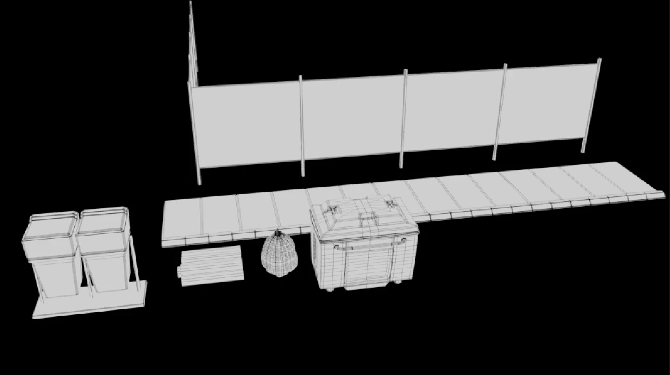 parts wireframe
