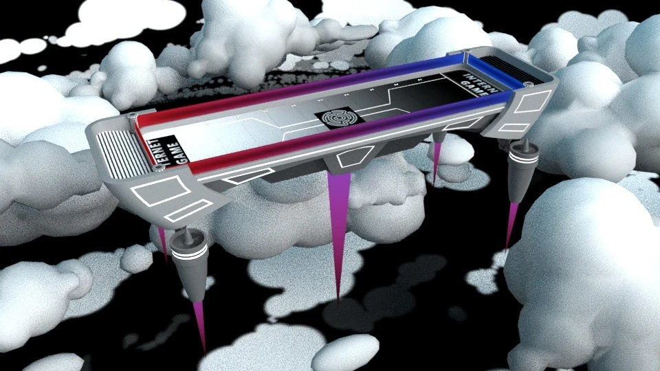 Updated 3D field, clouds, and B.G. clouds to save on memory costs. Field and glowing strips are white so the developer can change the color. 