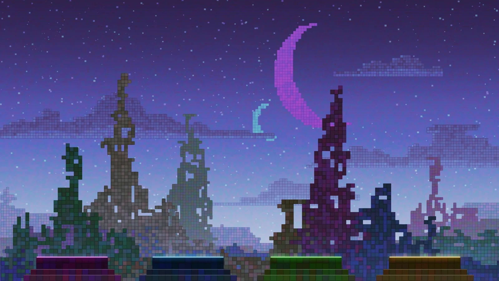 Final background art layers. 