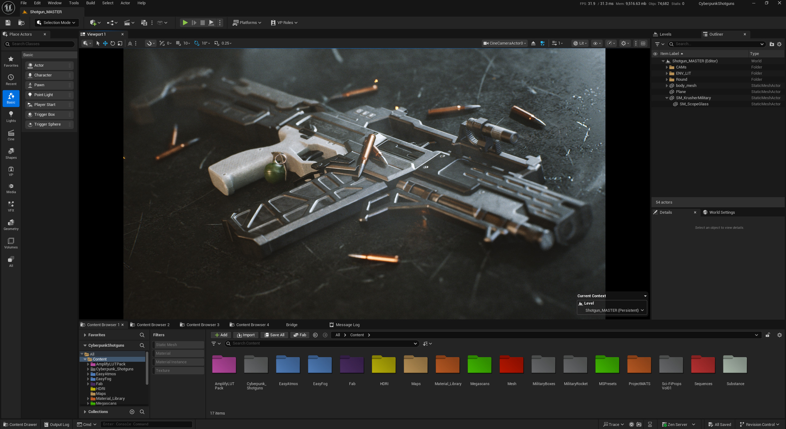 Unreal Editor View 01