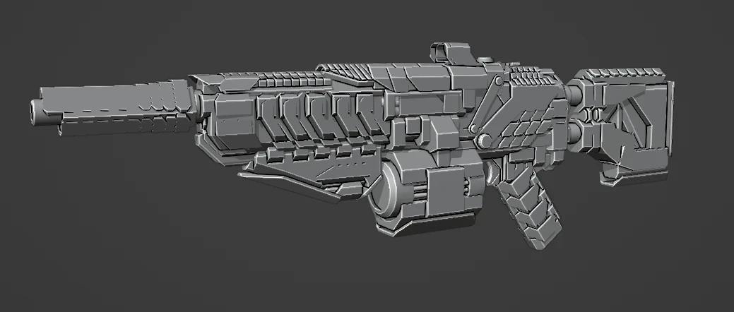 Assault rifle 1 view 1
