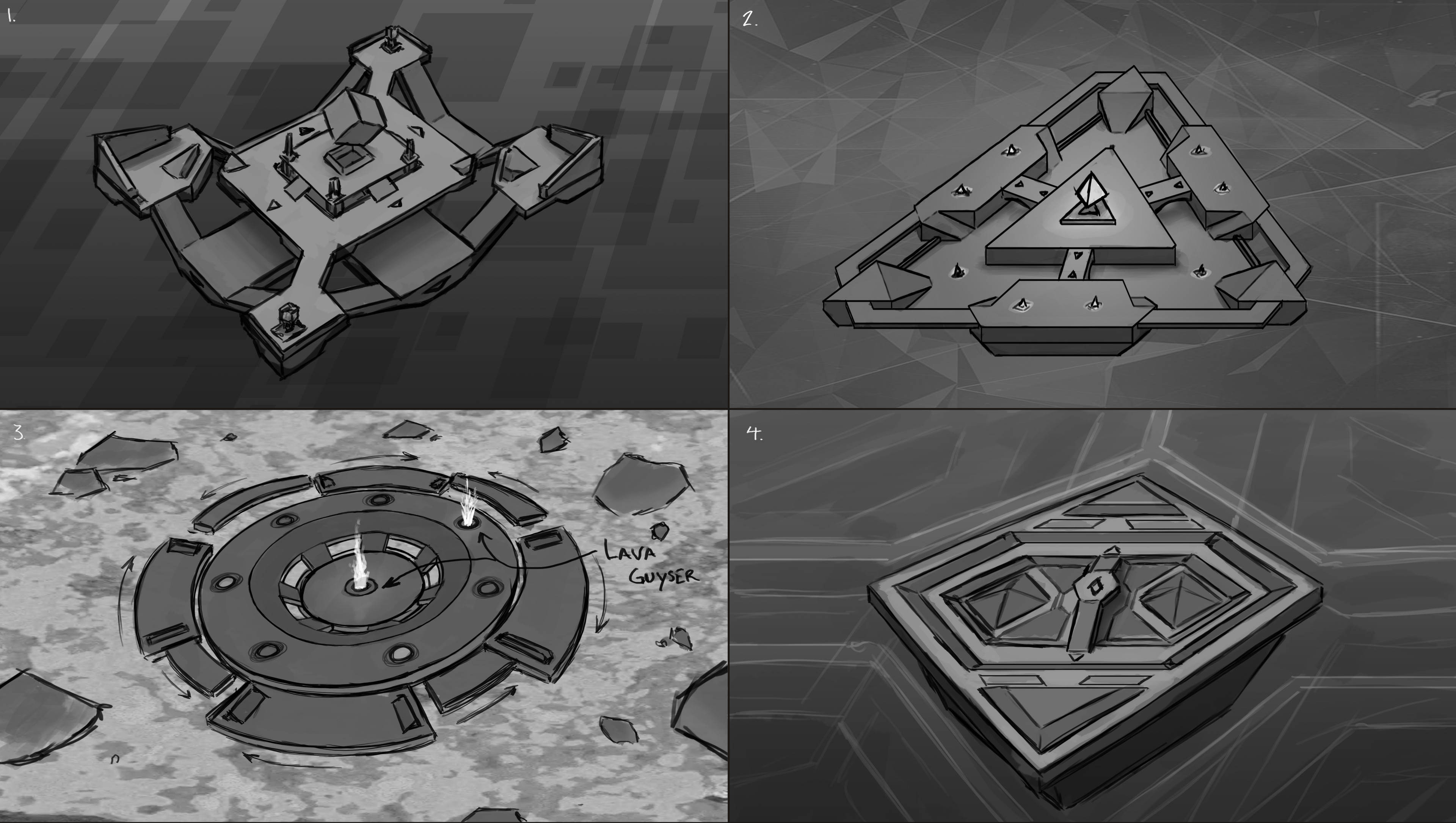 More abstract arenas. 