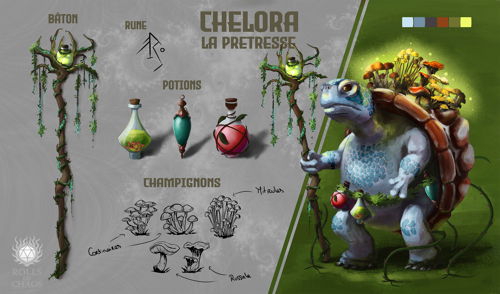 Chelora Character Design - Rolls of Chaos