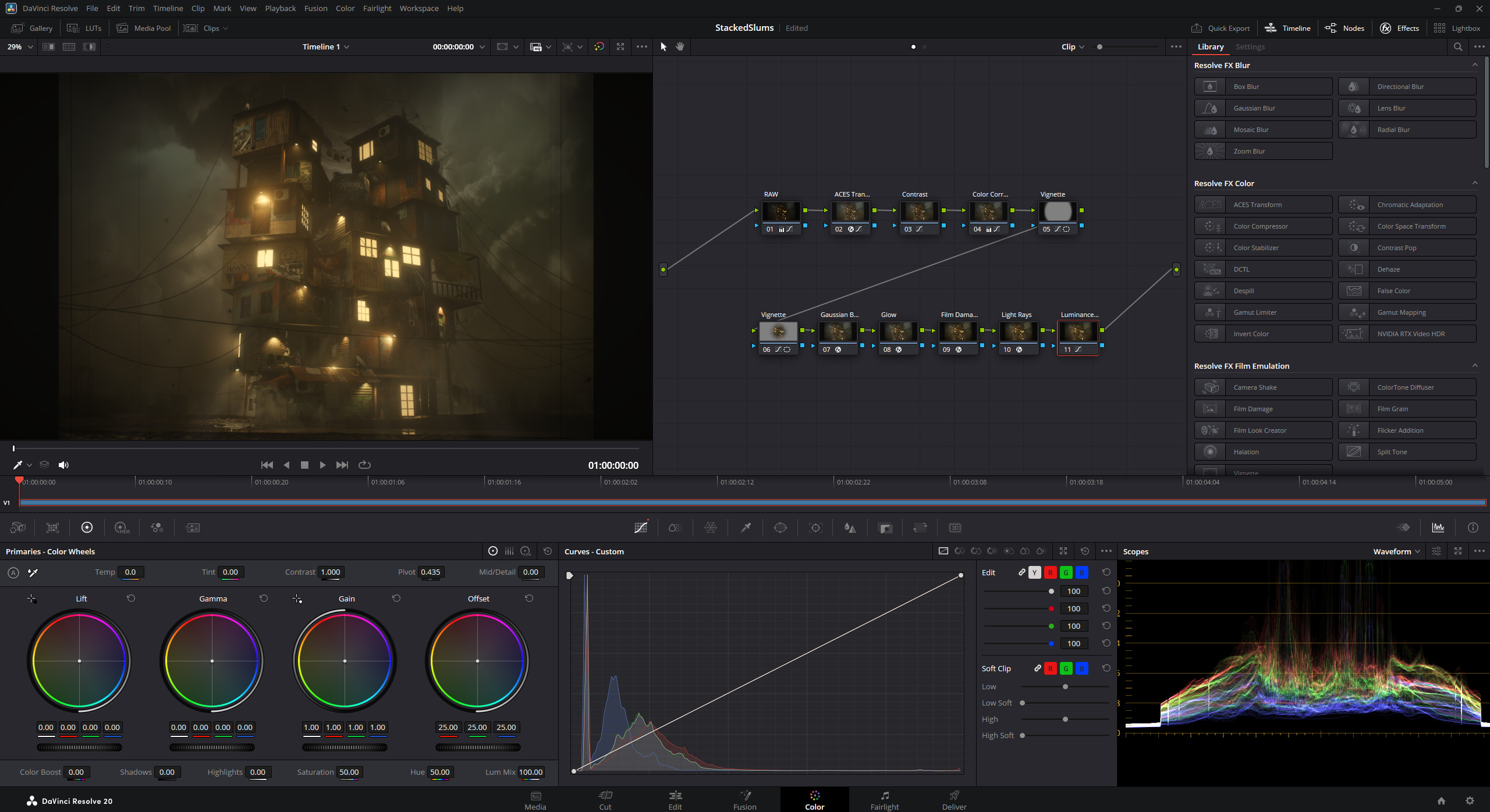 DaVinci Resolve 20 (Editor View)