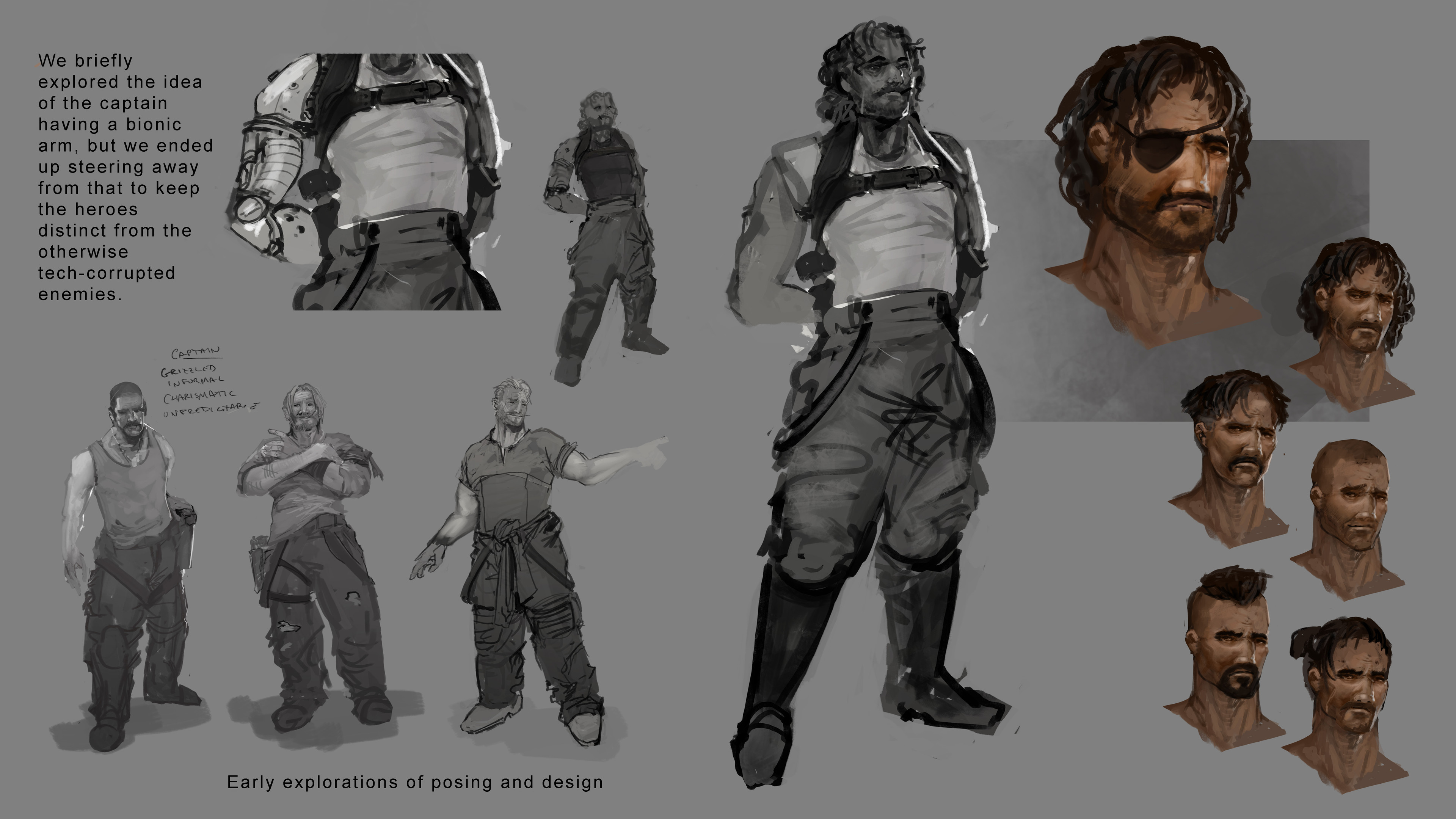 Explorations and early design iterations.