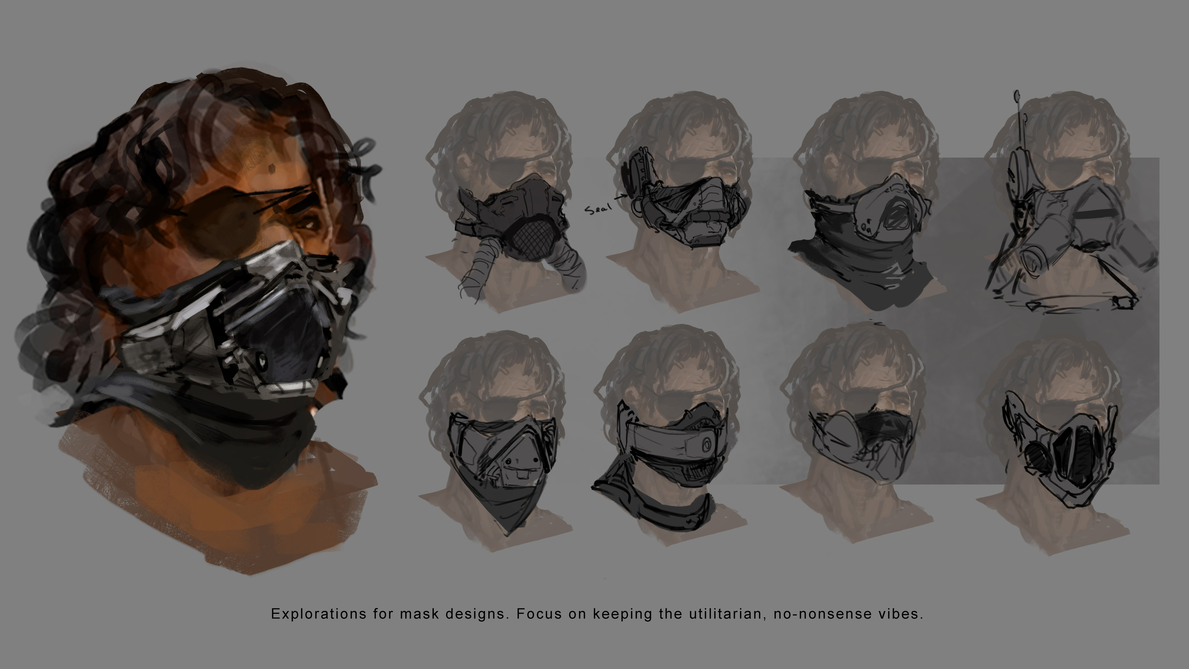 Explorations for mask design.