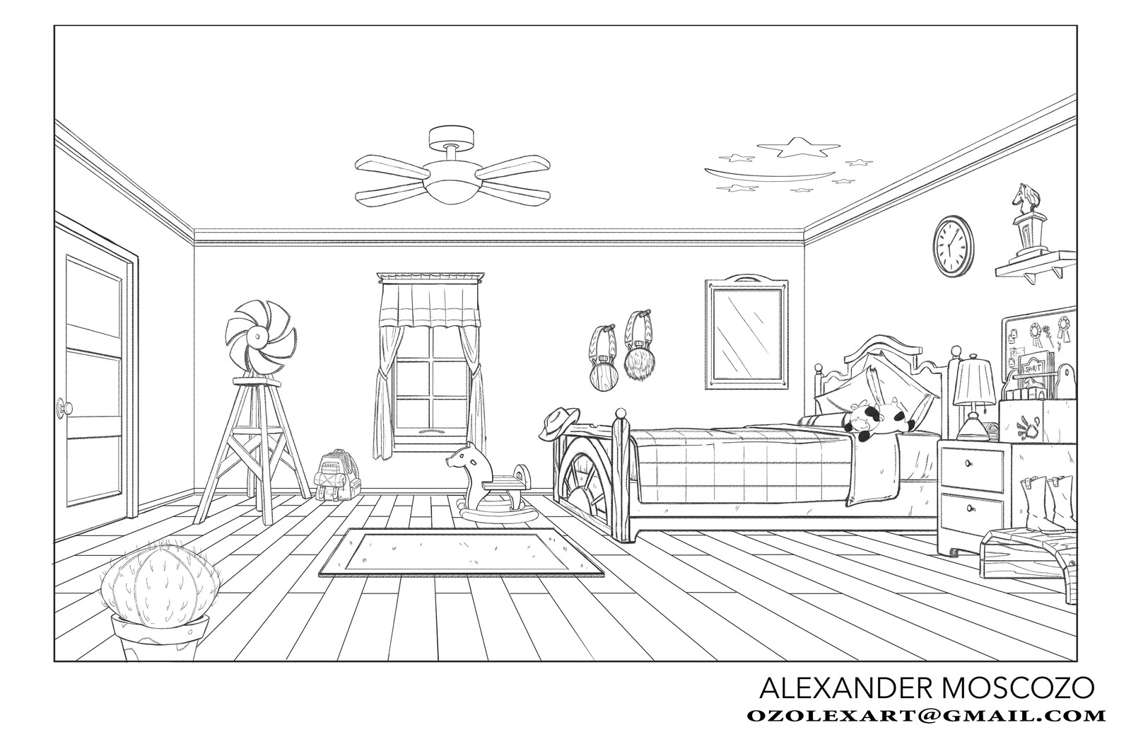 Cowgirl Bedroom (Rough)