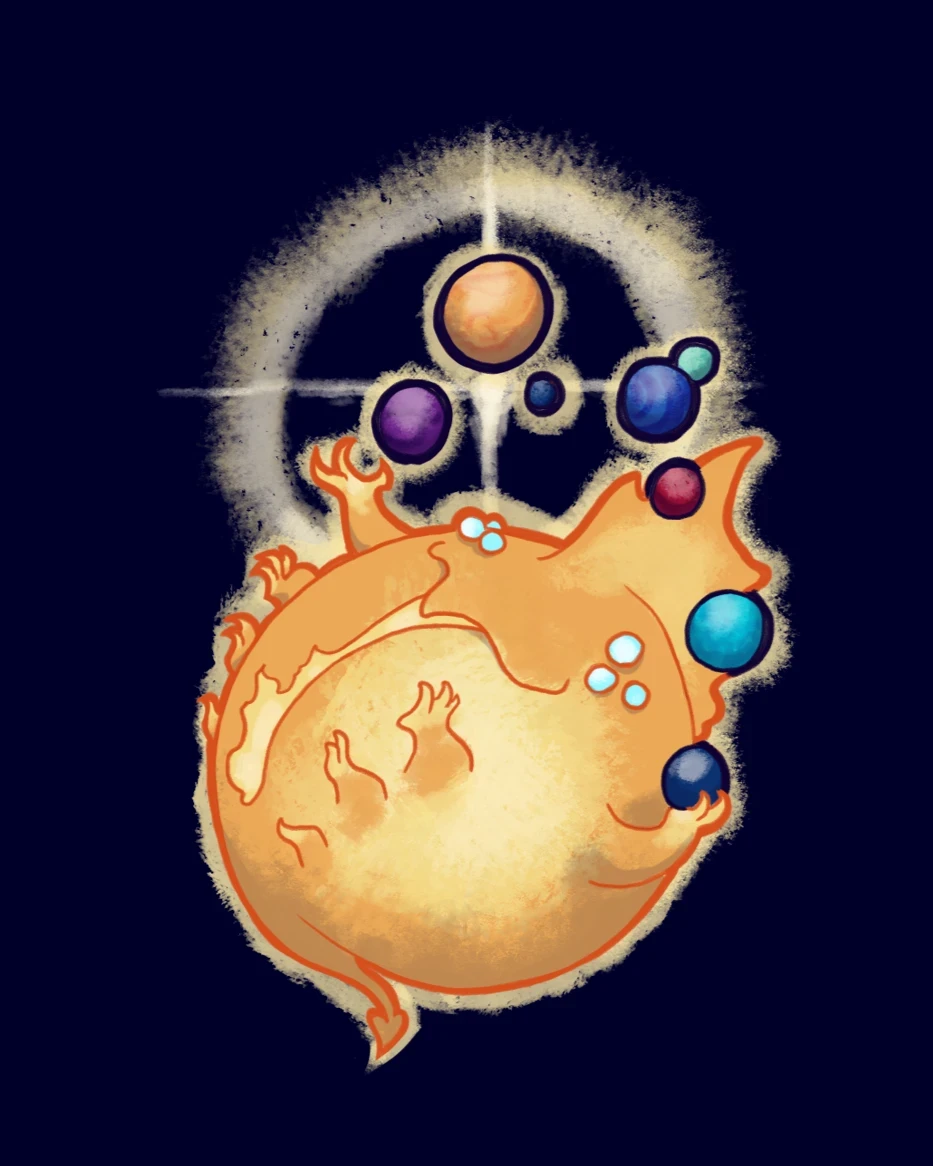 Our sun, that I wished to make rather goofy
