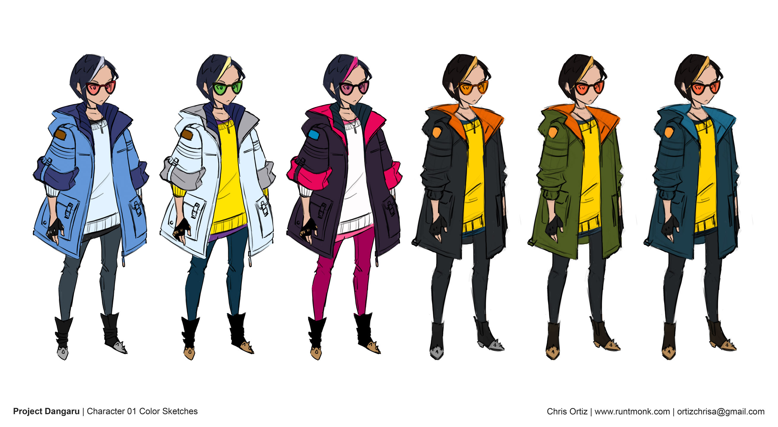 Rough color palettes