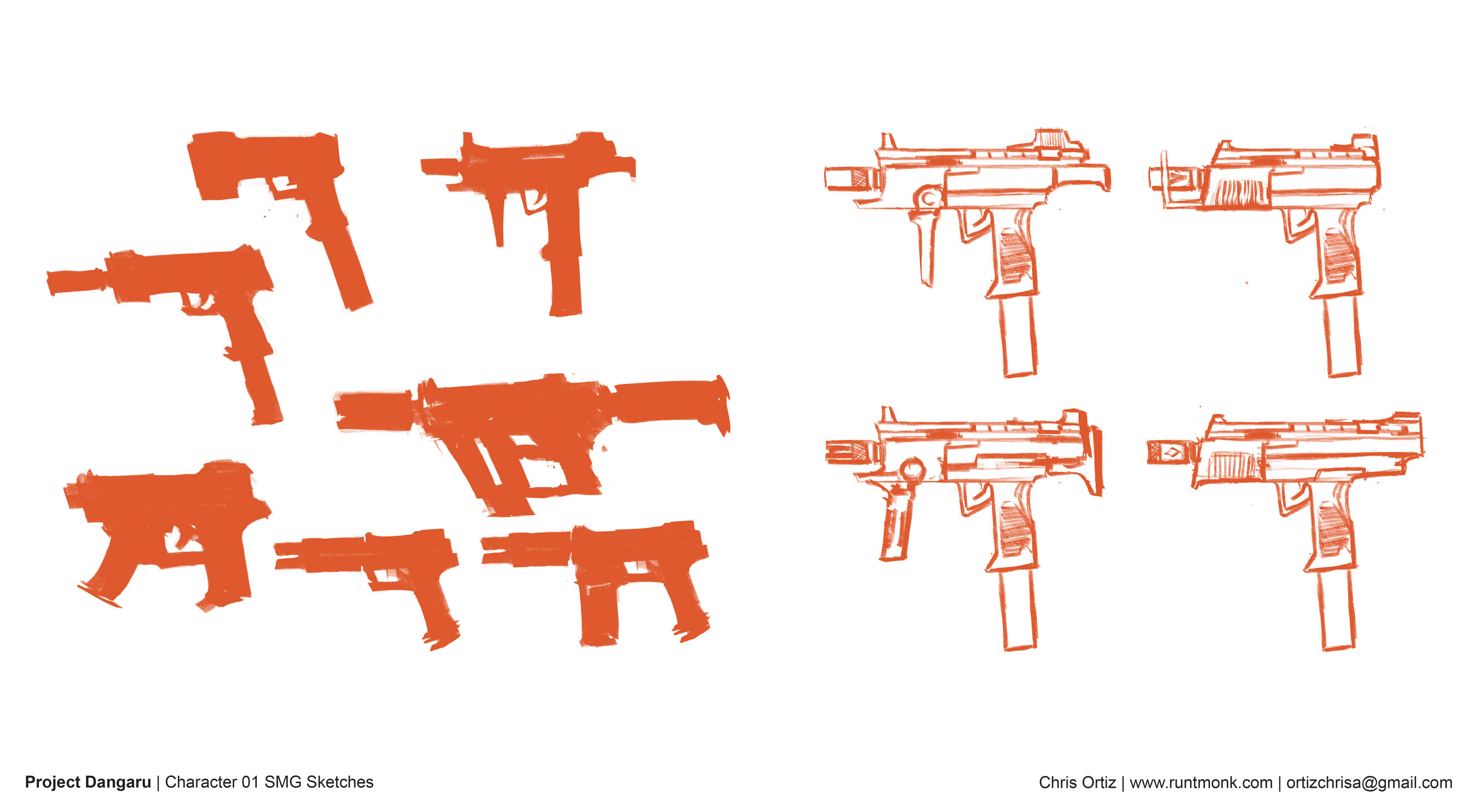 SMG rough sketches
