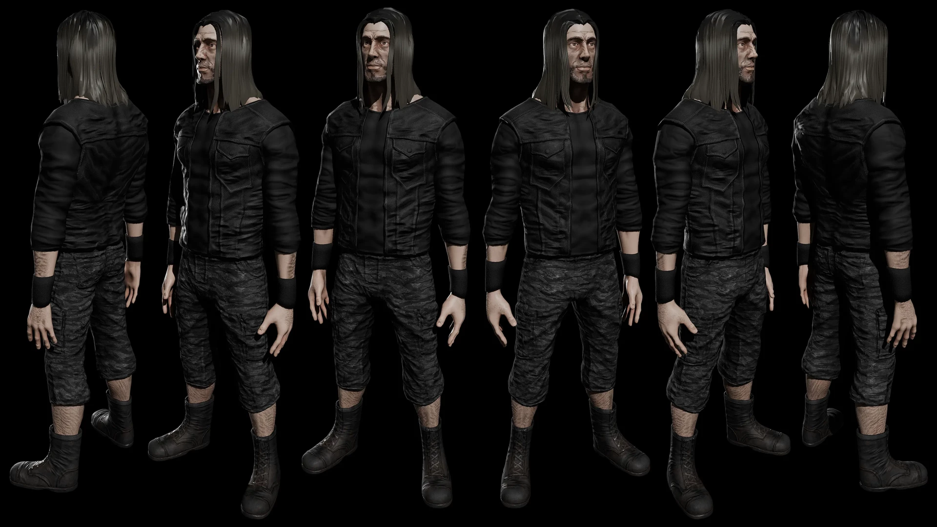 ArtStation - Heavy Metal Head[Character][Human][Male]
