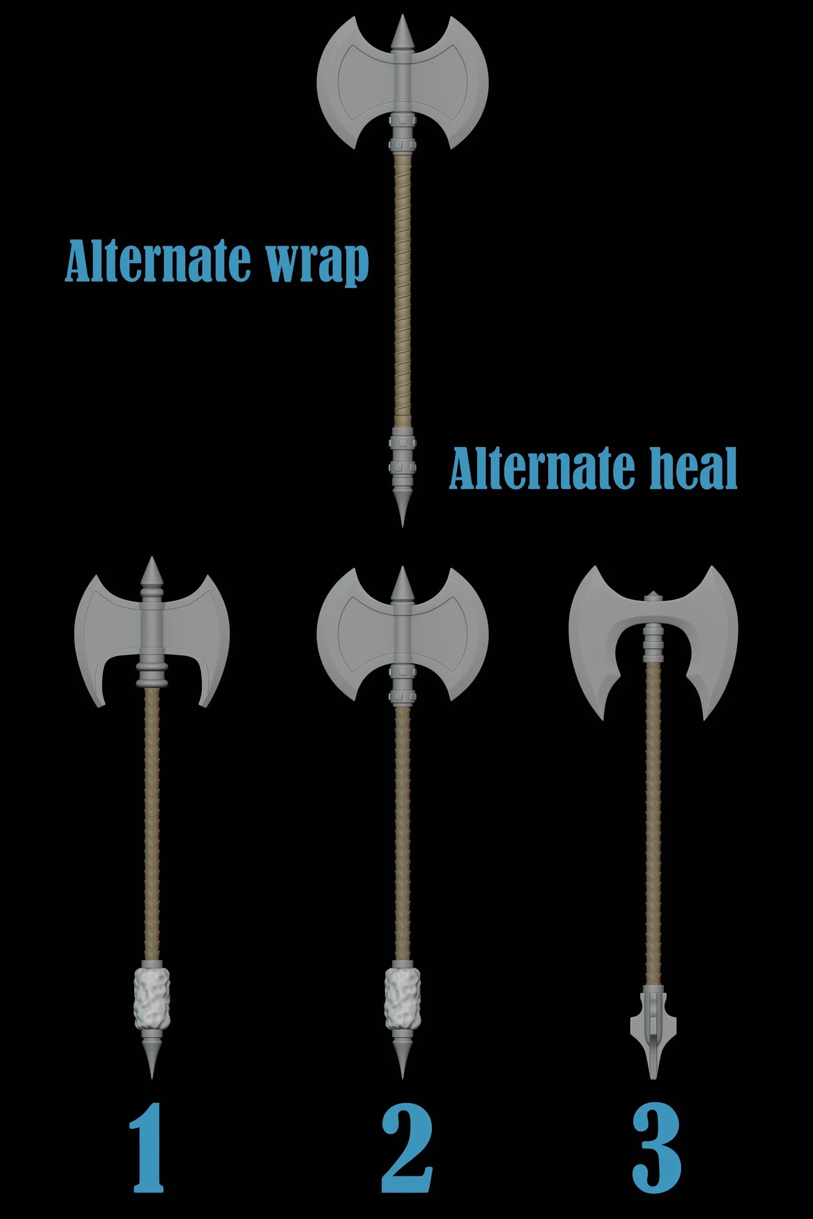 These are a few concepts I submitted during the concept phase so that the client could choose the final design.