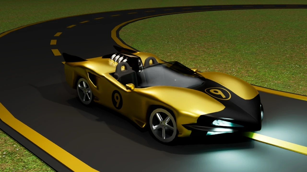 A recreation of the Shooting Star from "Speed Racer"