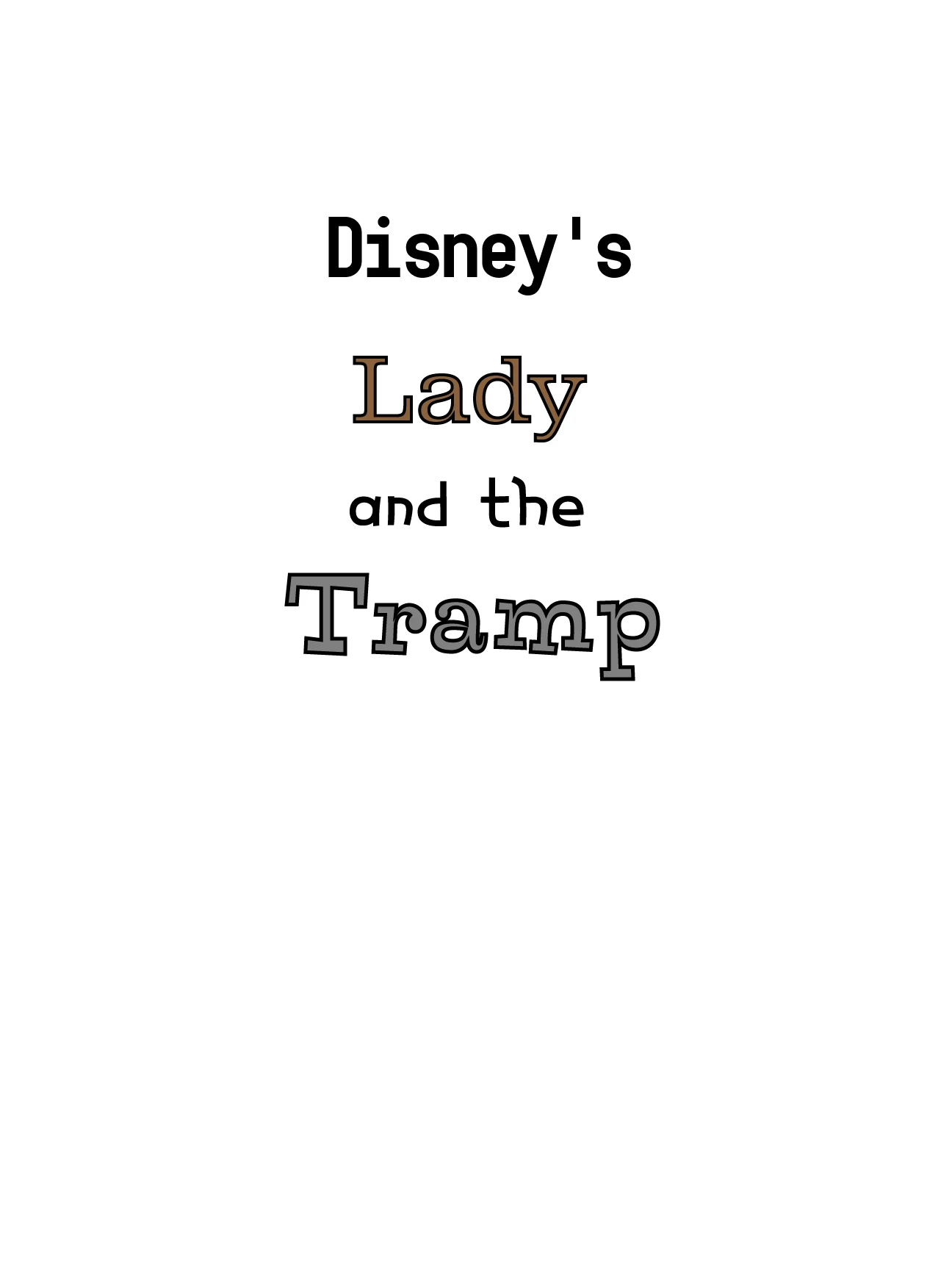 ArtStation - Lady and the Tramp title