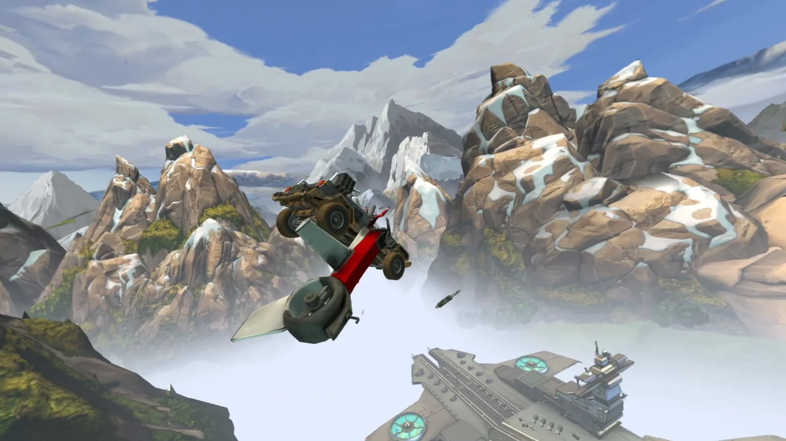 Intro chase sequence - I was incharge of creating and texturing all the background mountains and ground