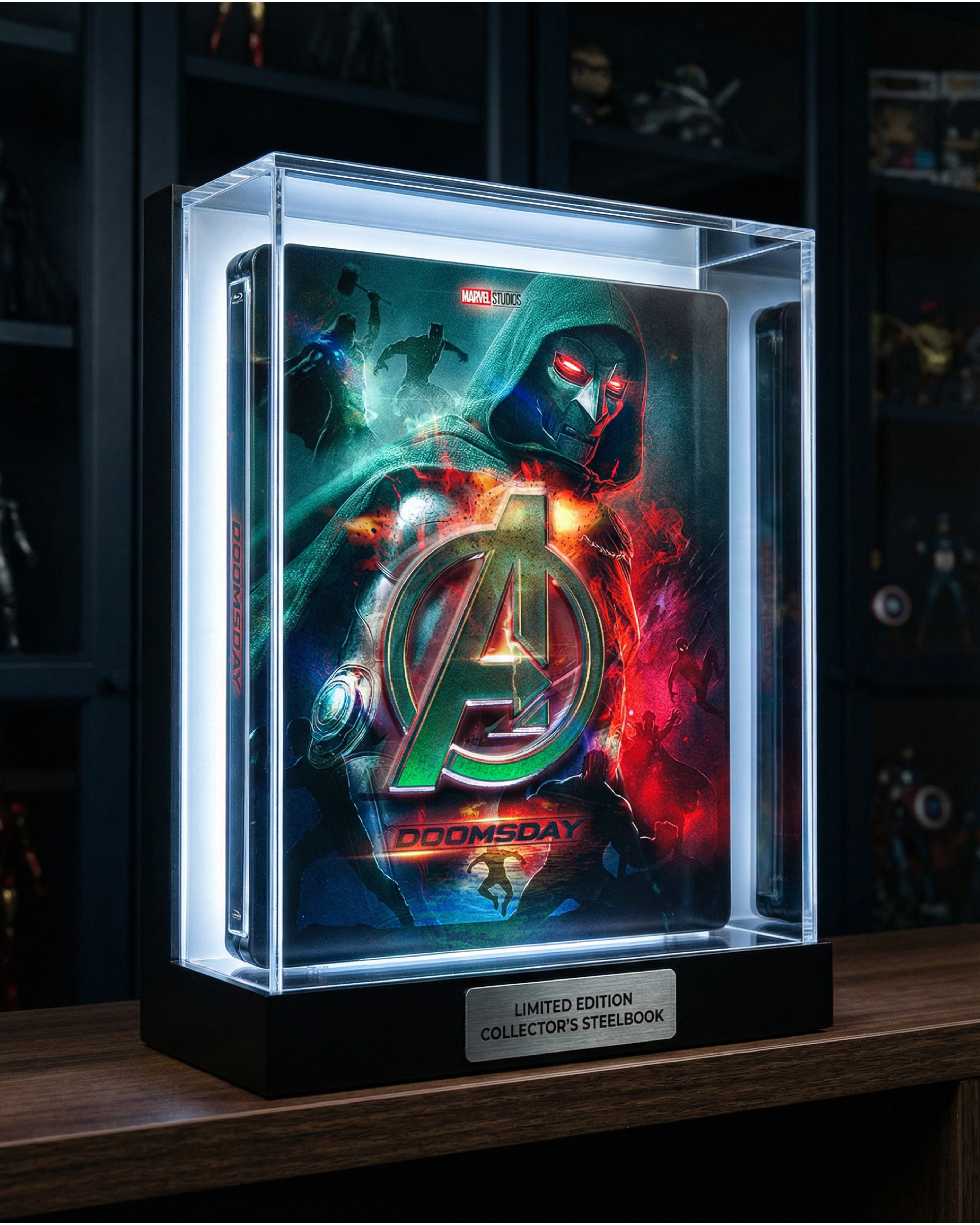 Collector-style display concept framing the artwork as a premium centerpiece.