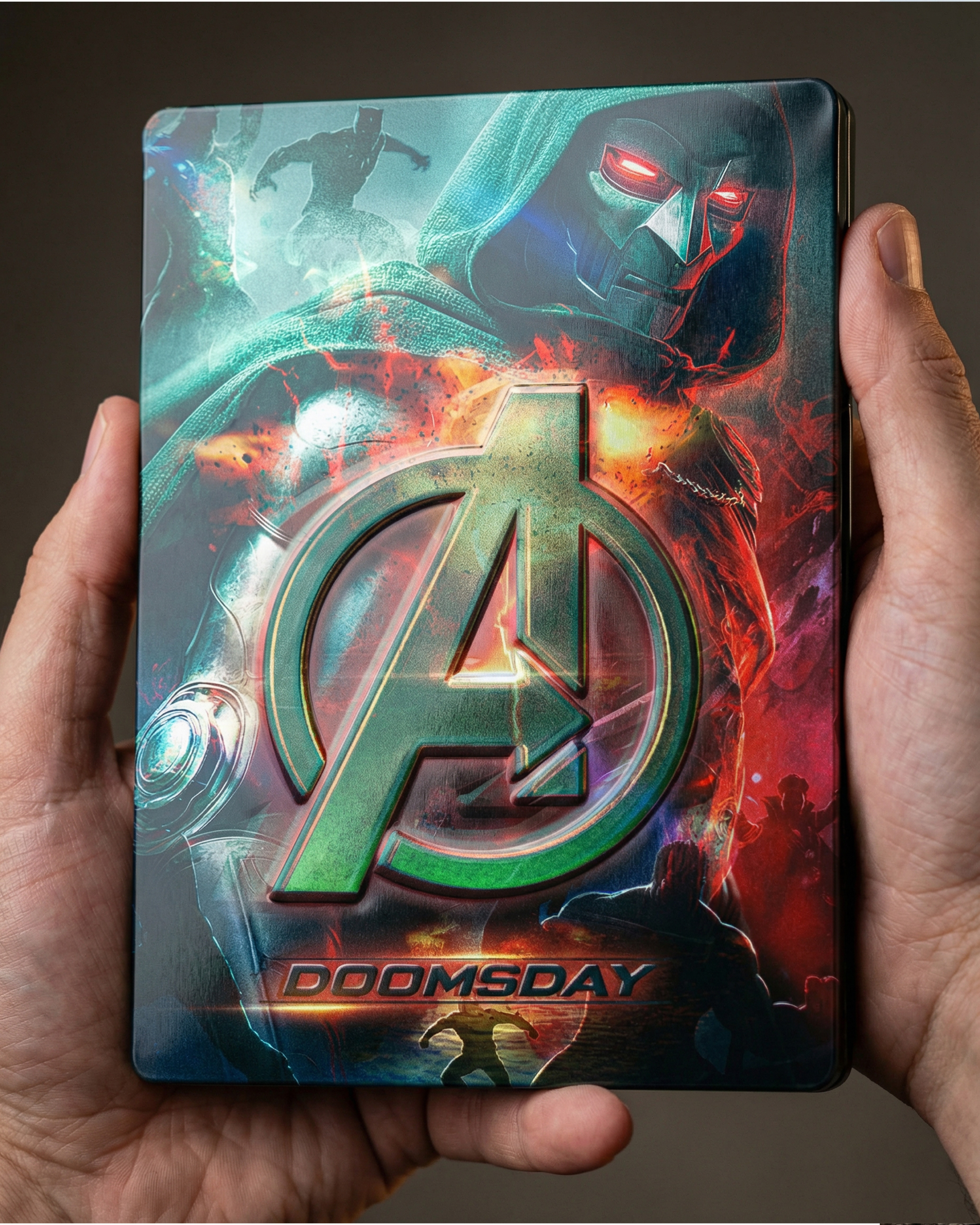 Physical media and steelbook packaging exploration extending the key art into collectible formats.