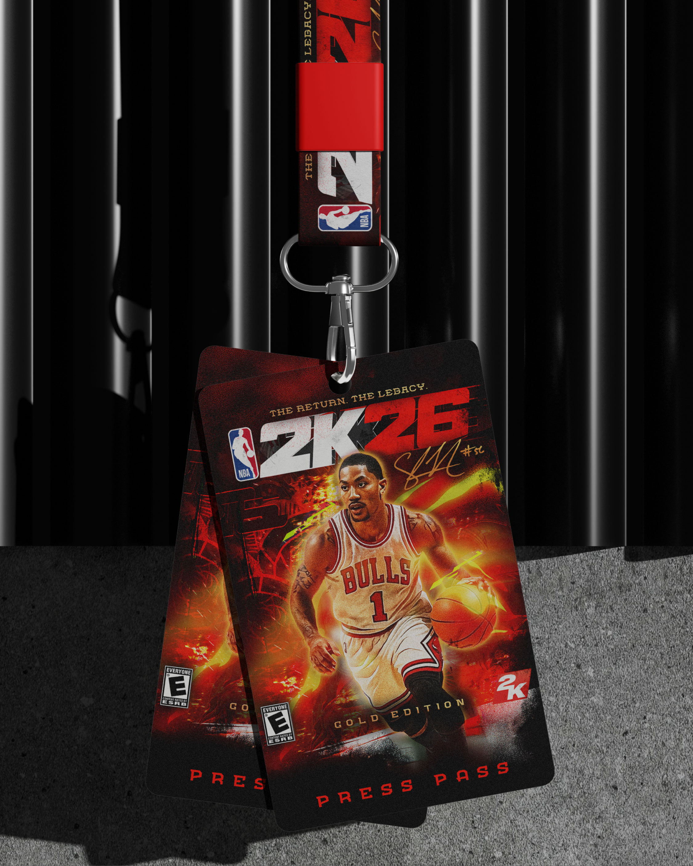 VIP press credentials designed for launch events and media access.