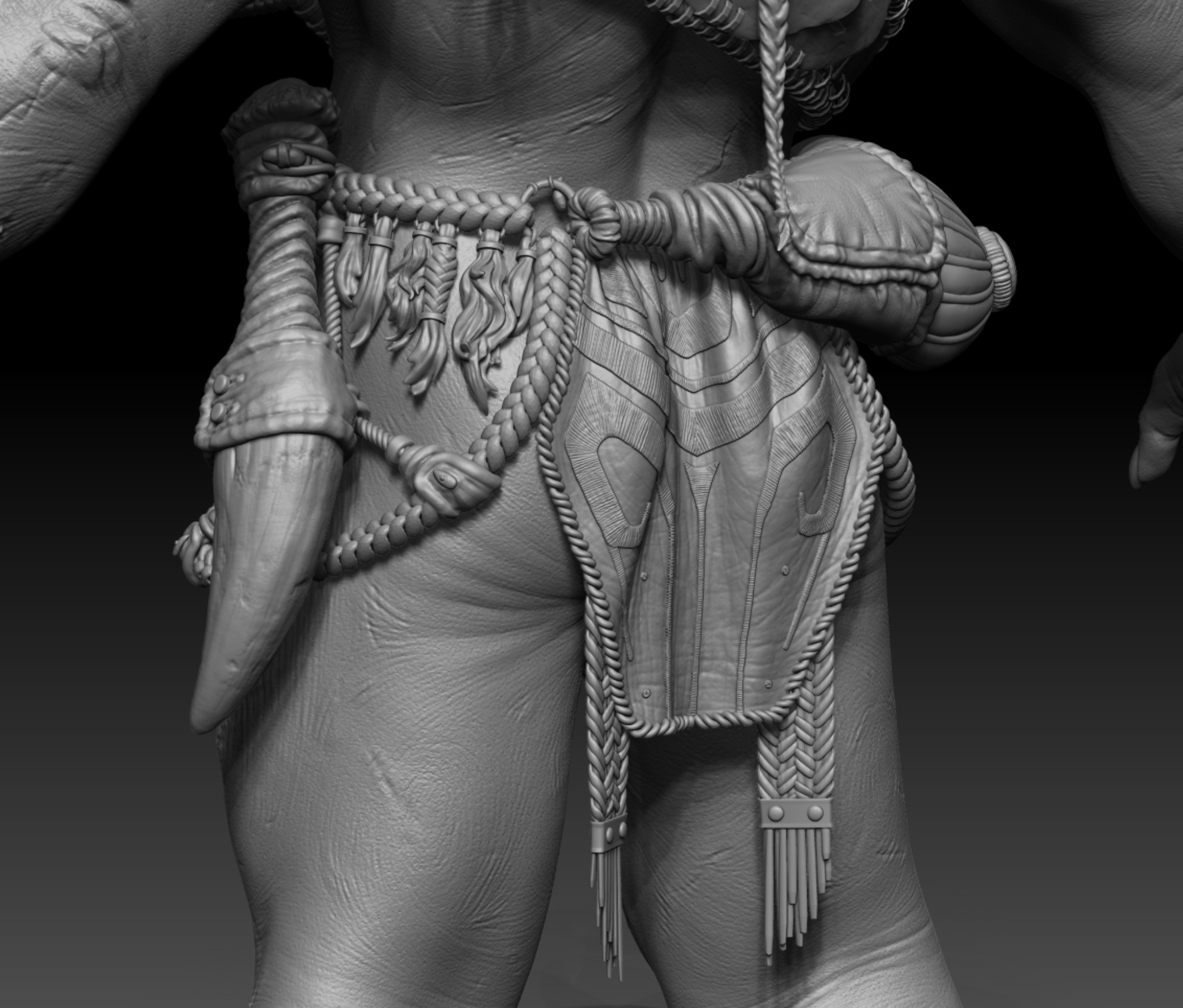 Knife for skinning prey