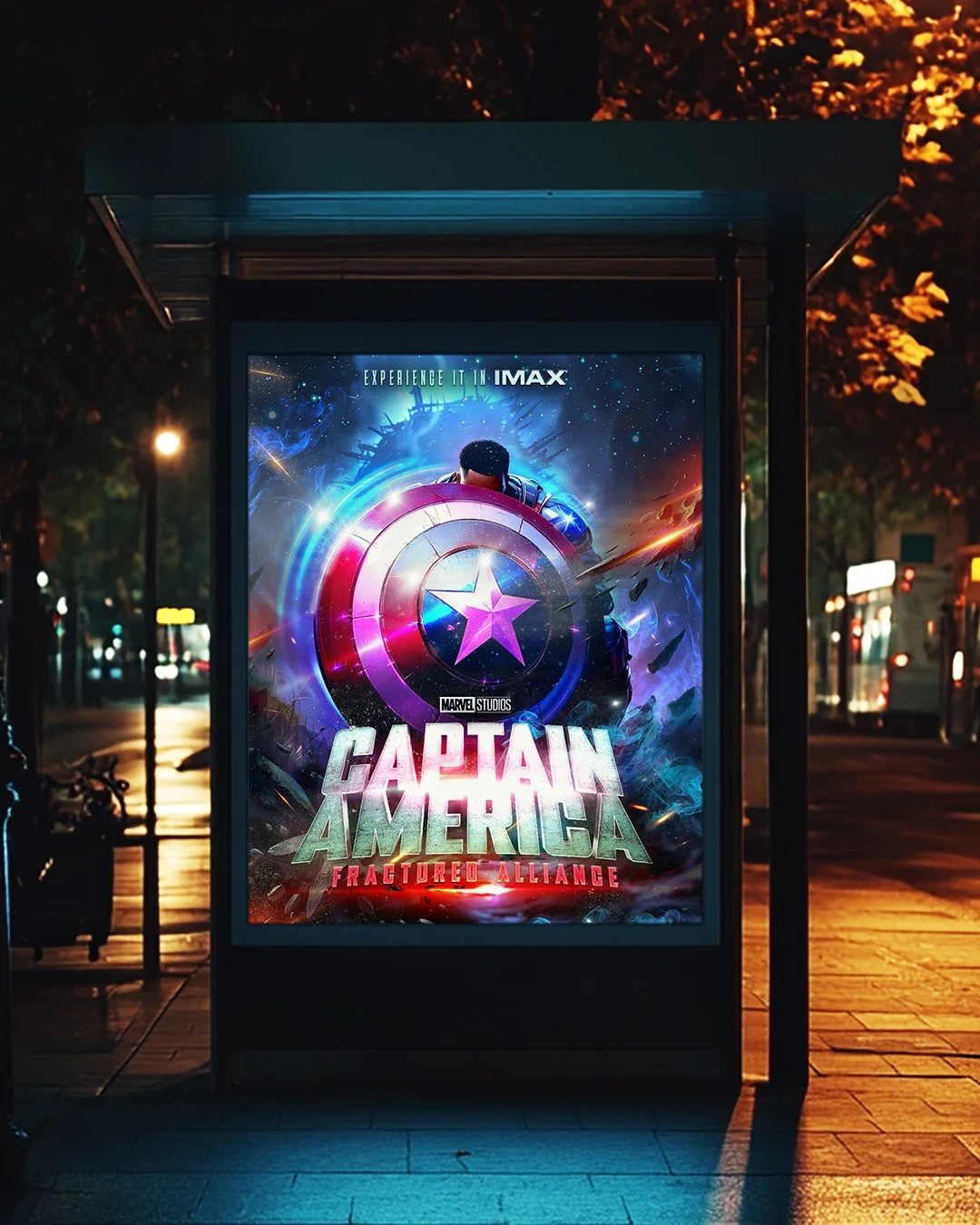 Environmental mockup showing scale, readability, and real-world campaign feel.