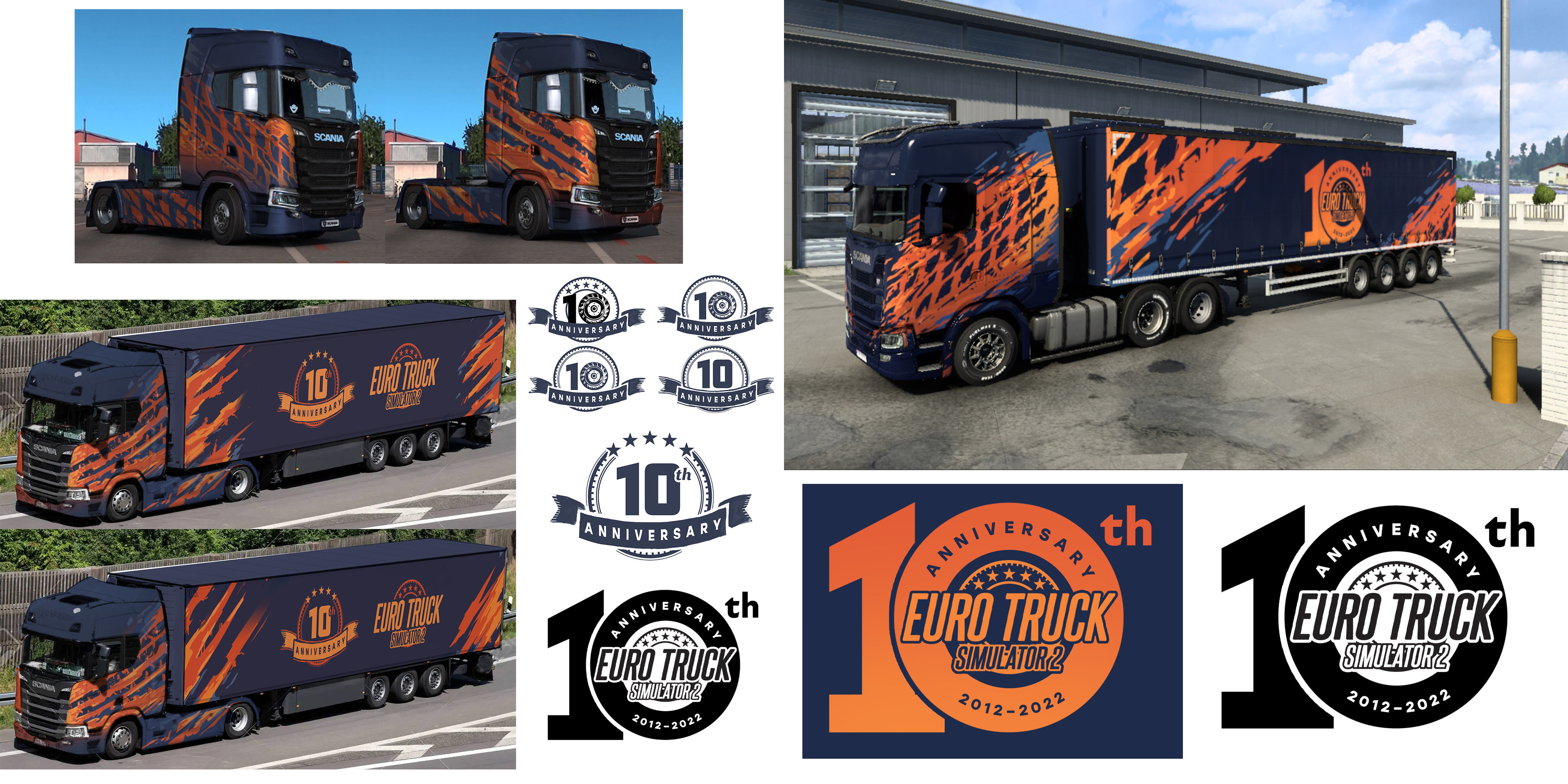 Concepts, including an unused logo design