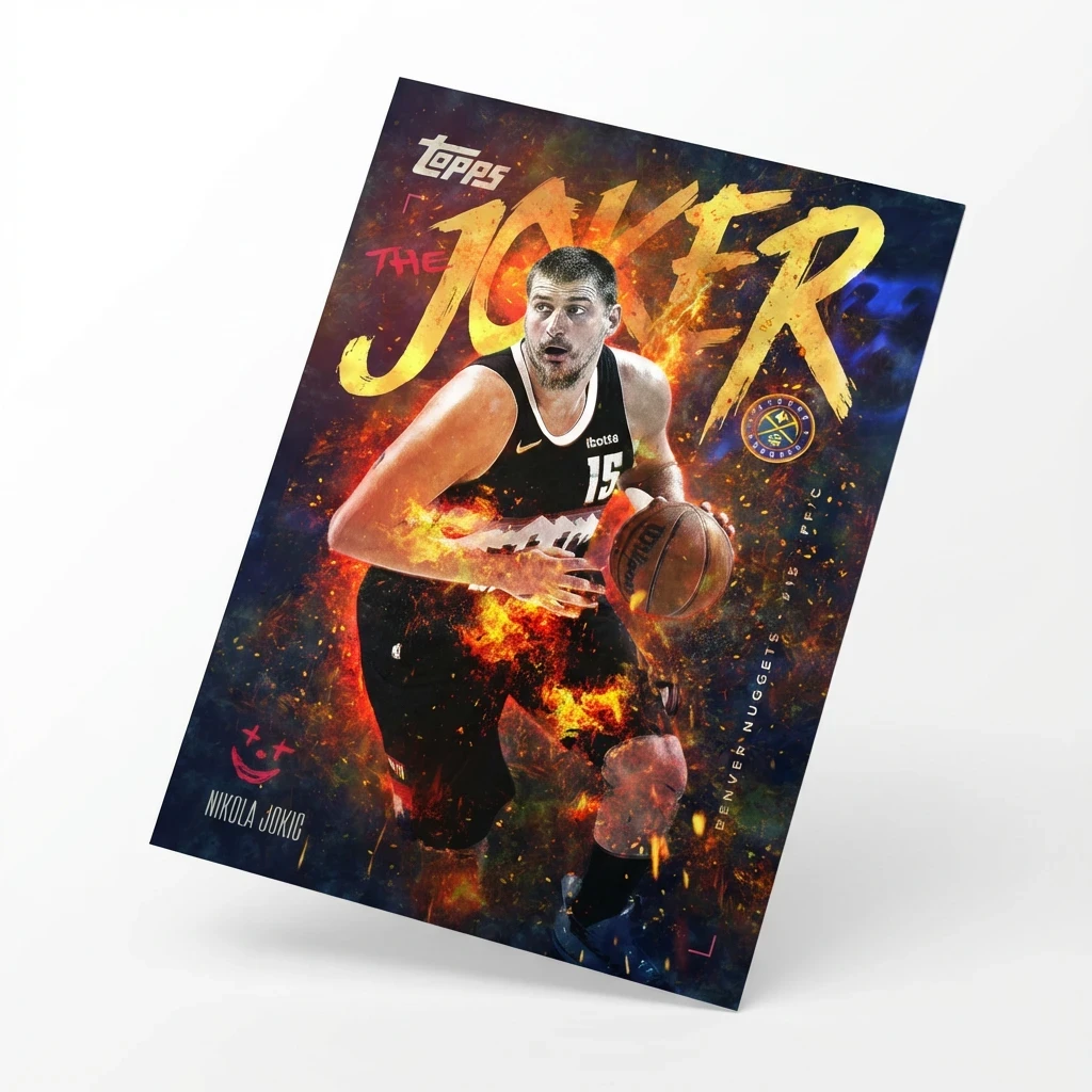 Mockup designed to convey real-world scale, tactile presence, and the physical appeal of the card as a premium collectible item.