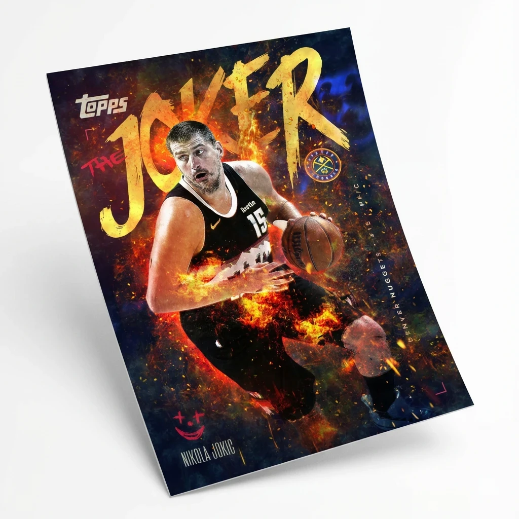 Mockup designed to convey real-world scale, tactile presence, and the physical appeal of the card as a premium collectible item.