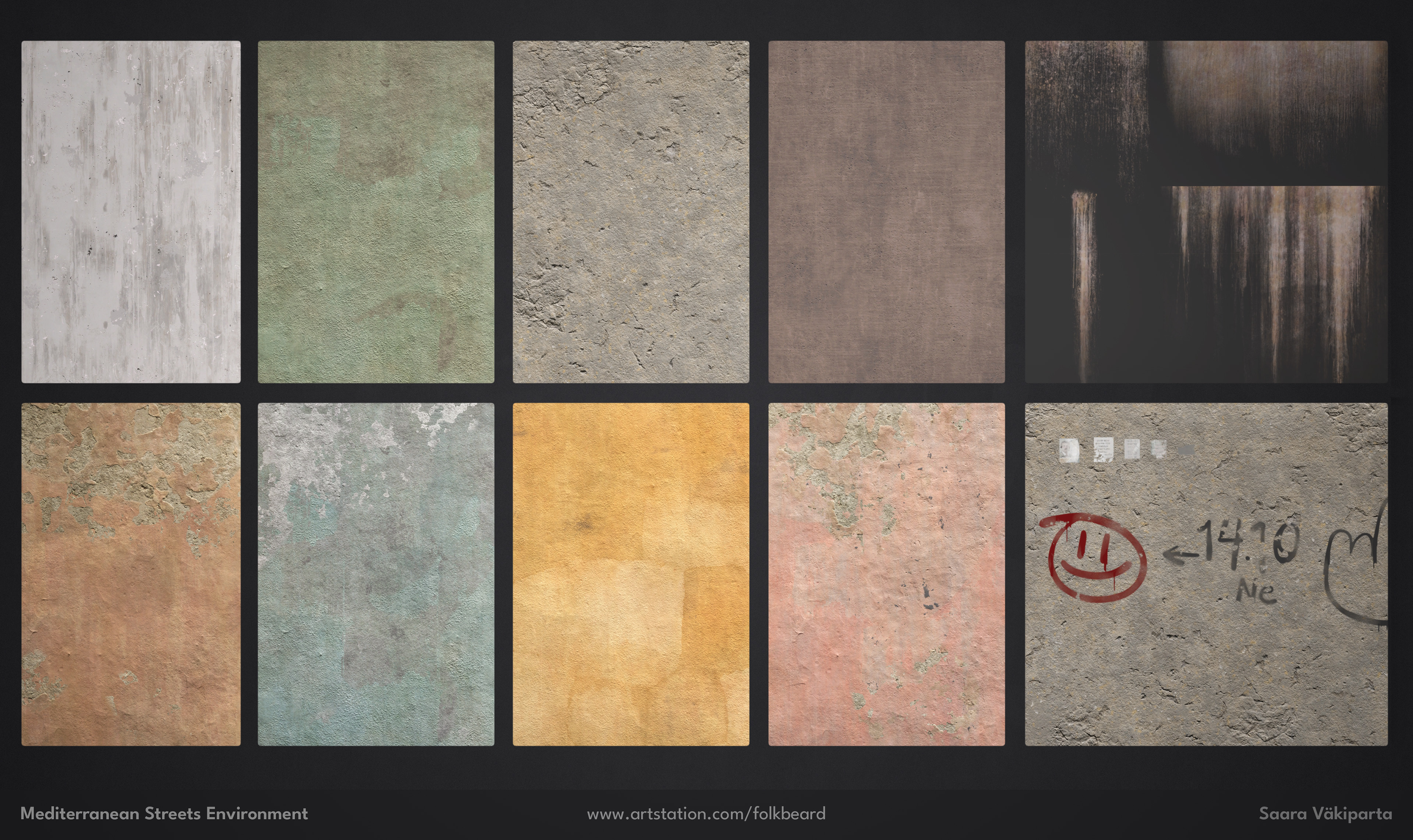 Materials and decals made in Substance Designer