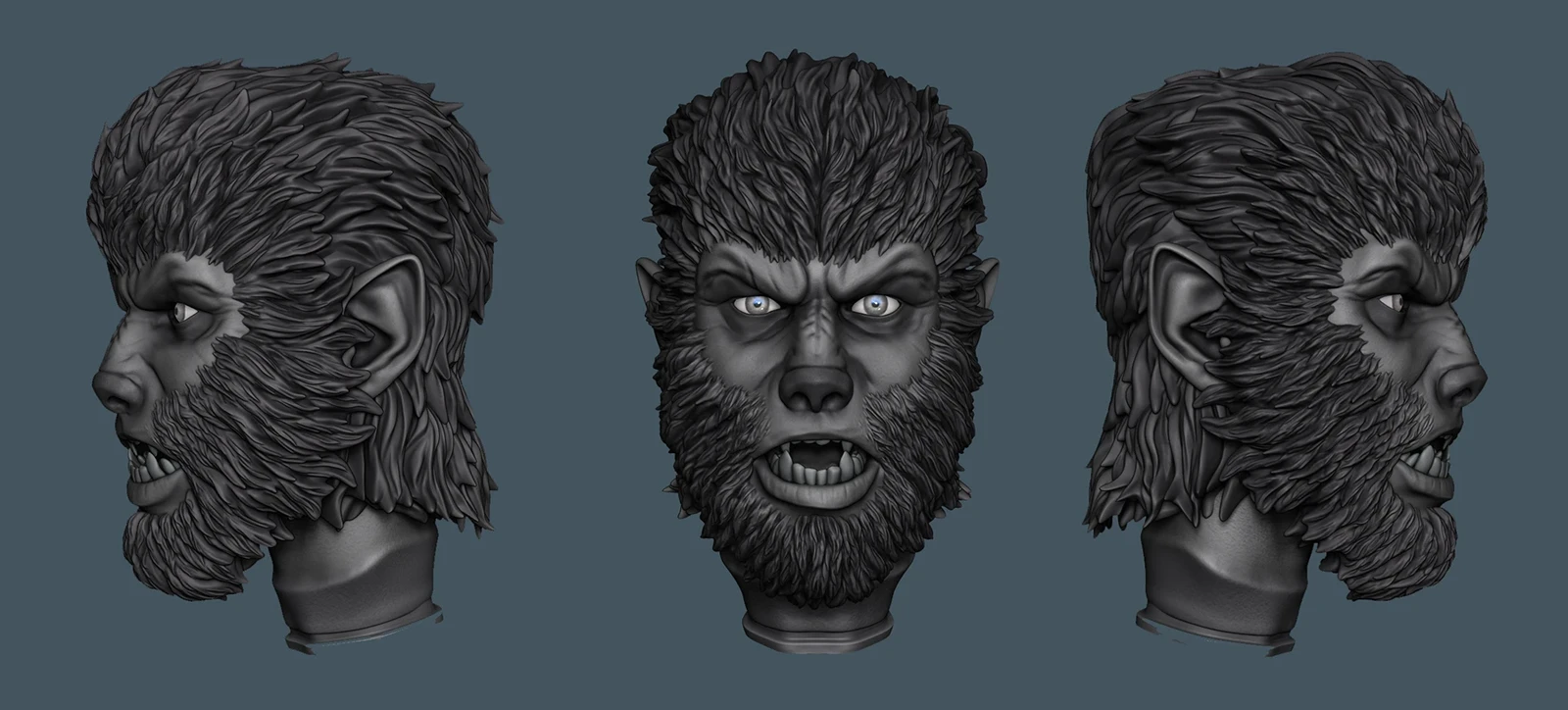 Wolfman head for merch