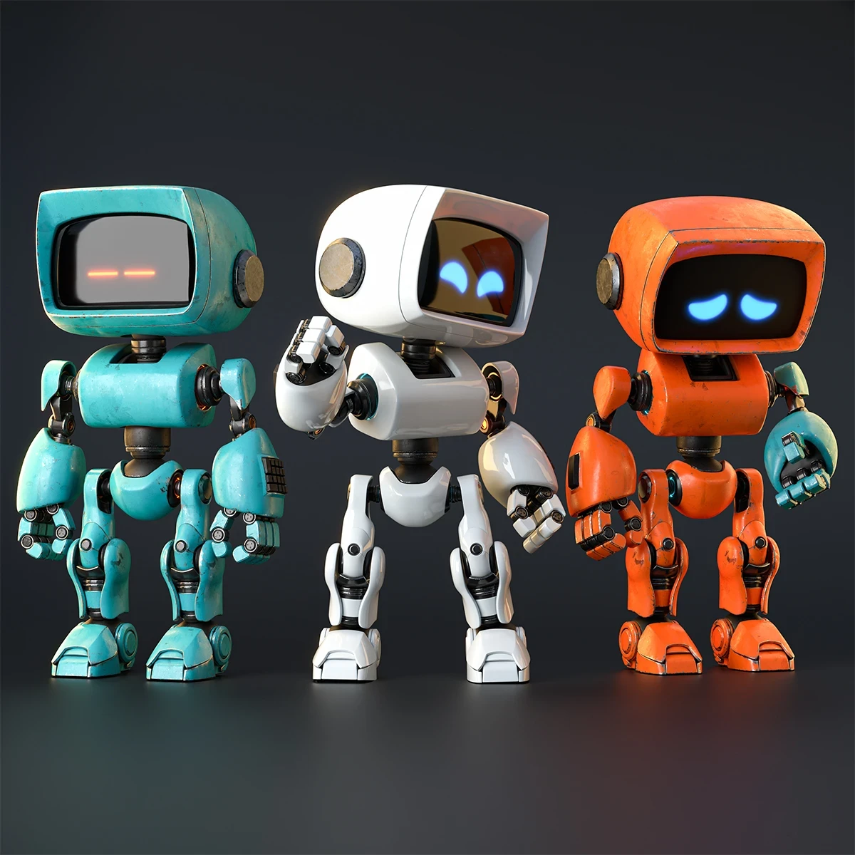 Cute Robot Character H-44