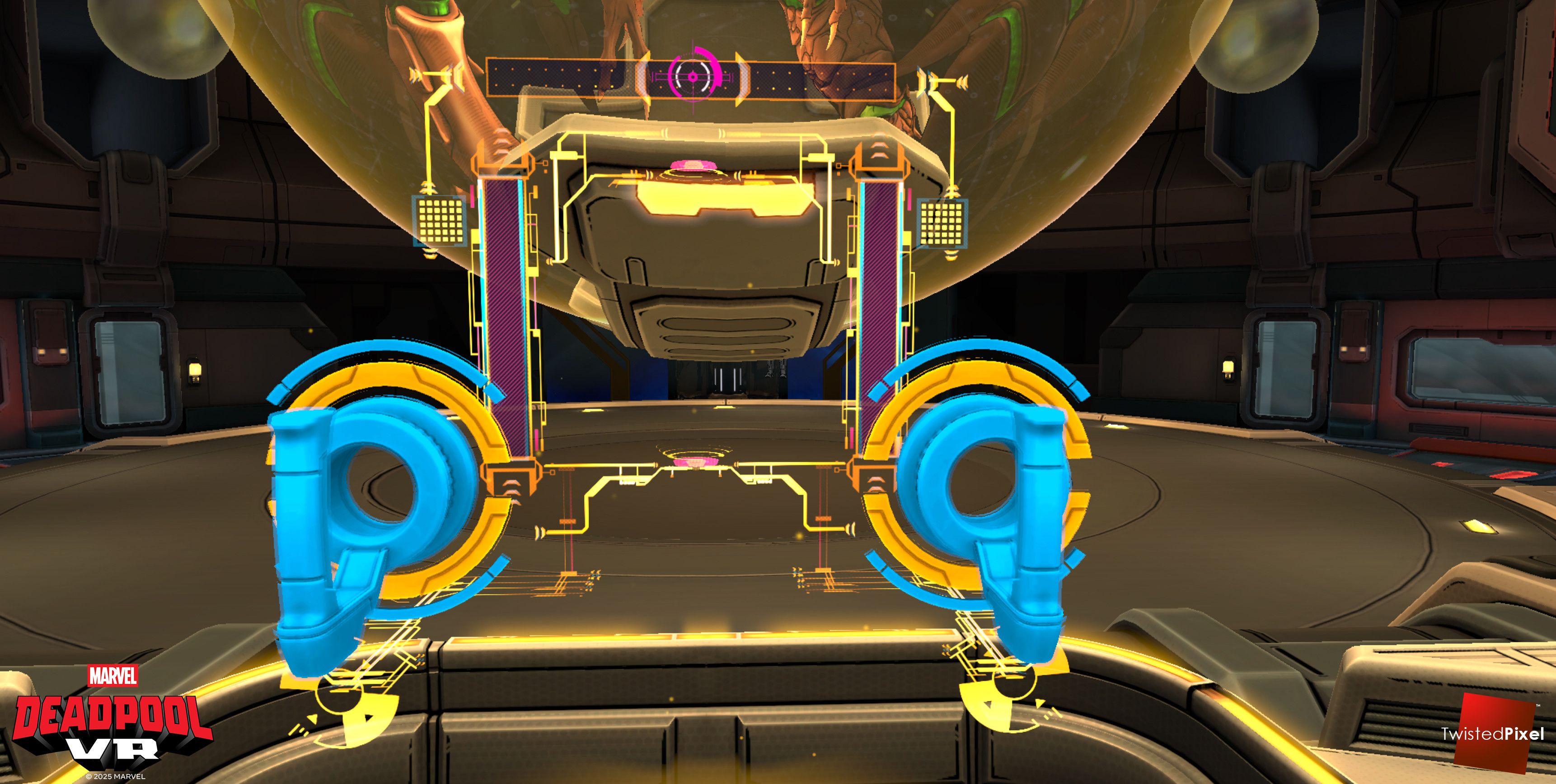 Helped prototype and model the various elements for the holographic HUD for this sequence along with the help of our VFX lead and UI lead for the VFX and textures on the elements.  Some 3D elements such as the handles were efforts by others.