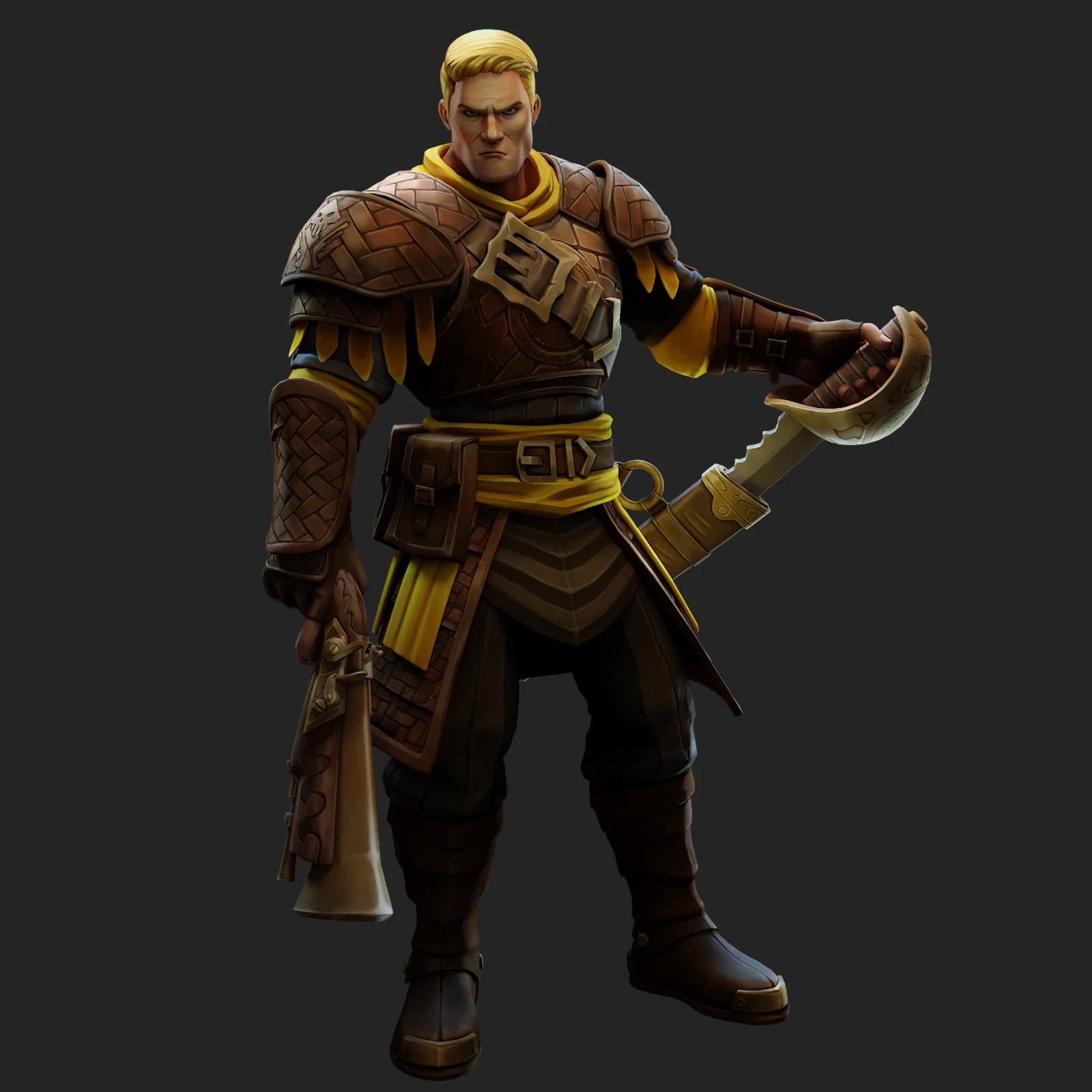 Character 3d models for "Golden Tides"