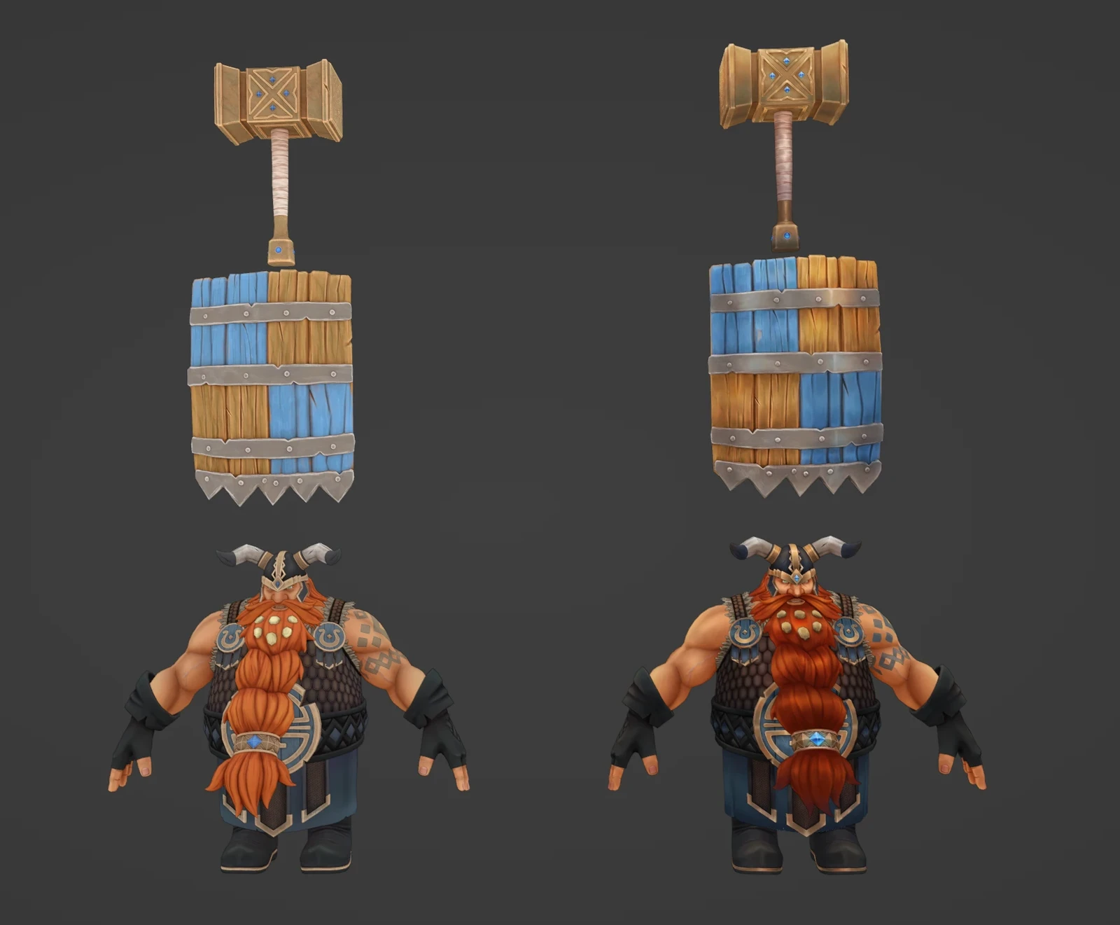 Character 3d models for "Golden Tides"