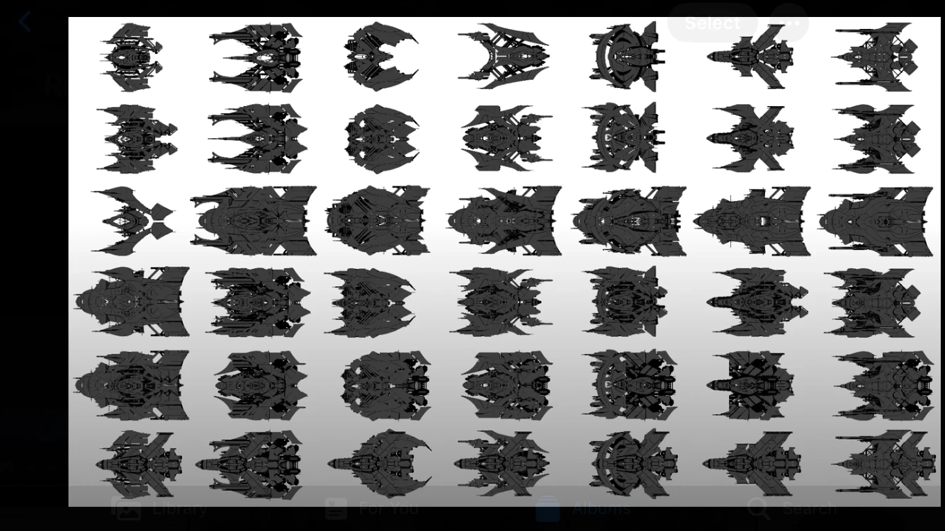42 ships from 9x silhouettes 